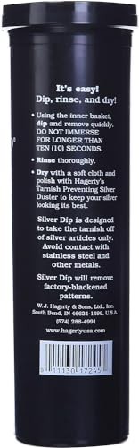 Hagerty 17245 Flatware Silver Dip, 16.9 fl.Oz, Black