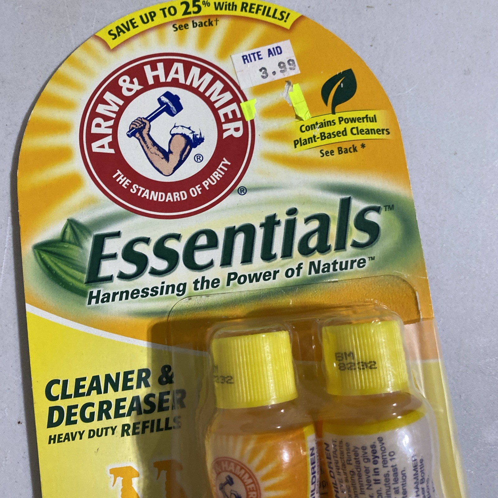 Arm & Hammer ESSENTIALS Cleaner & Degreaser REFILL X2 Concentrate Discontinued