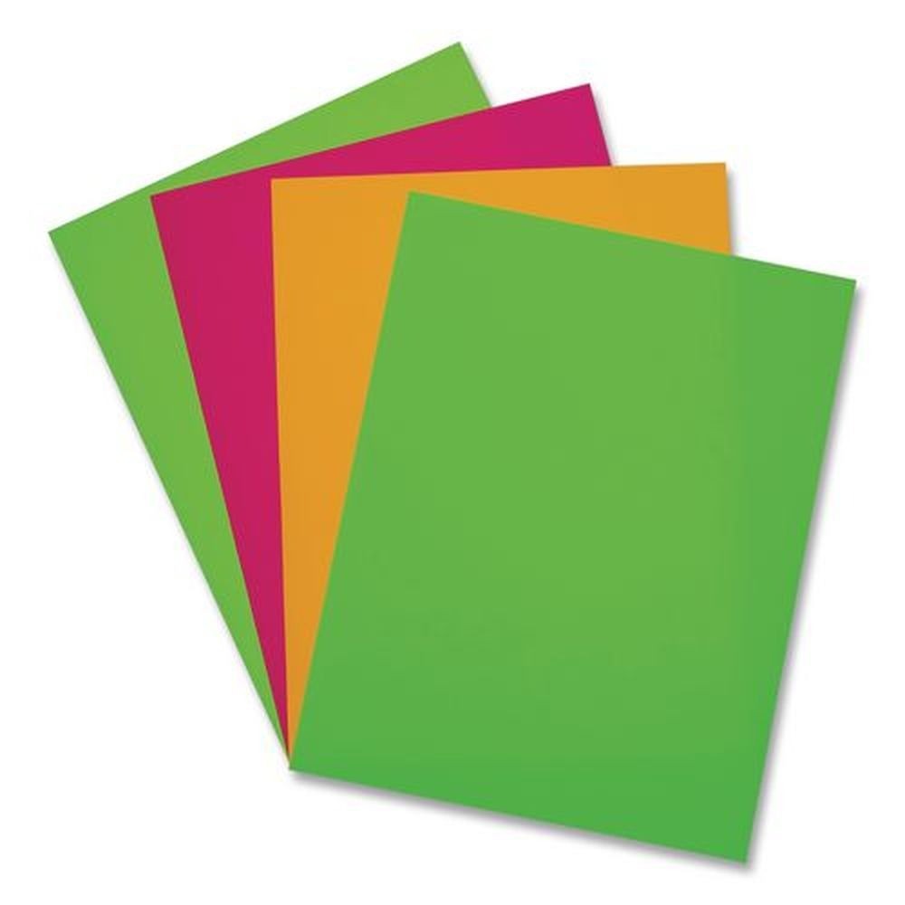 Pacon 104331 Array Colored Bond Paper – Assorted Neon Colors (100/Pack) New
