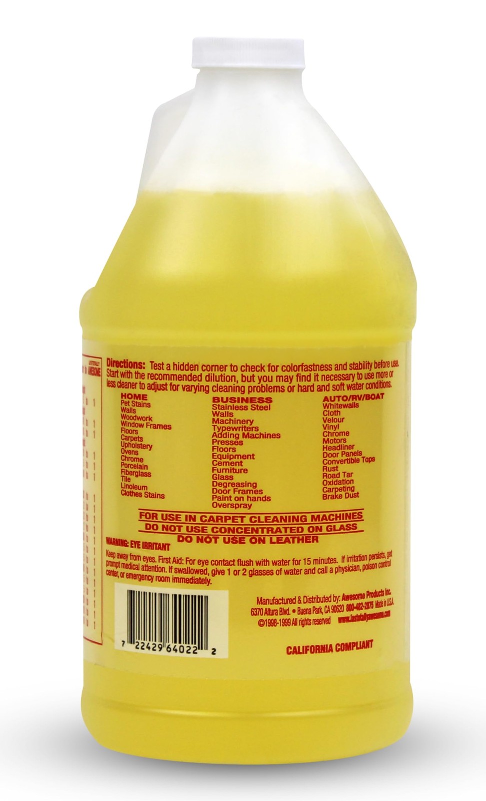 La’s Totally Awesome All Purpose Cleaner Refill 64 Fl Oz (Pack of 1), Yellow