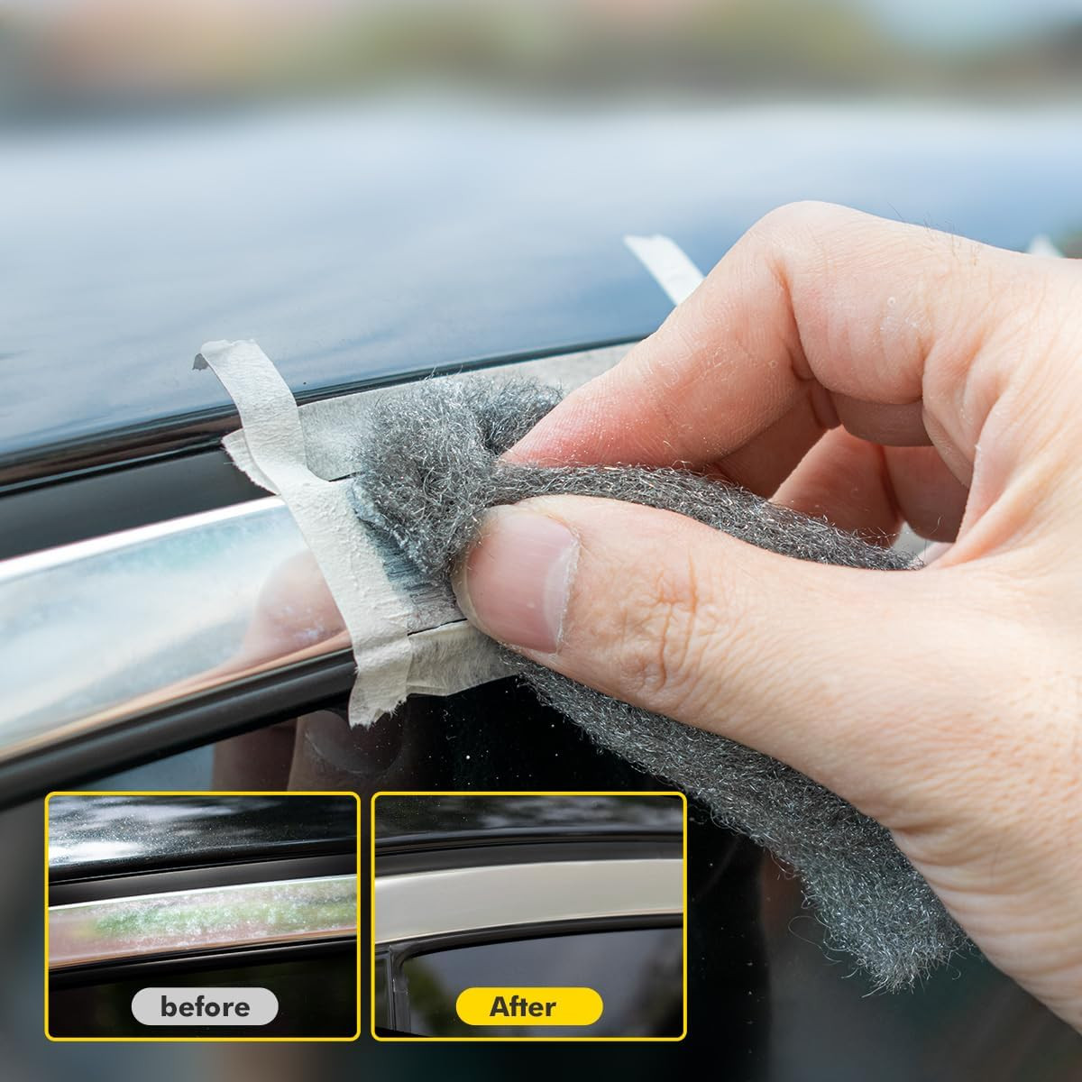 Metal Polish Restorer and Protectant, Chrome Cleaner and Polish for Cars, Remove