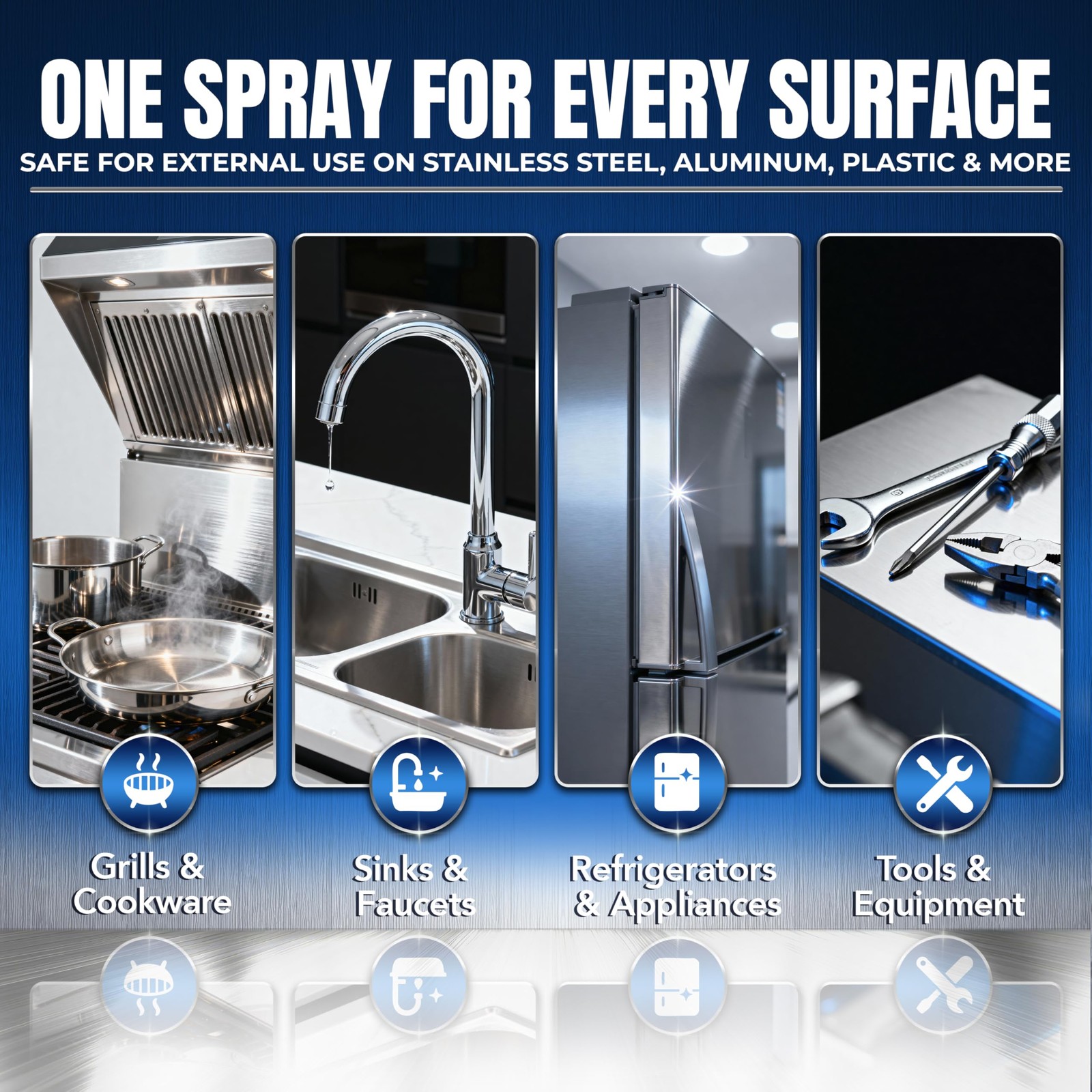 10oz Stainless Steel Cleaner and Polish – Cleans, Polishes & Protects Kitchen…