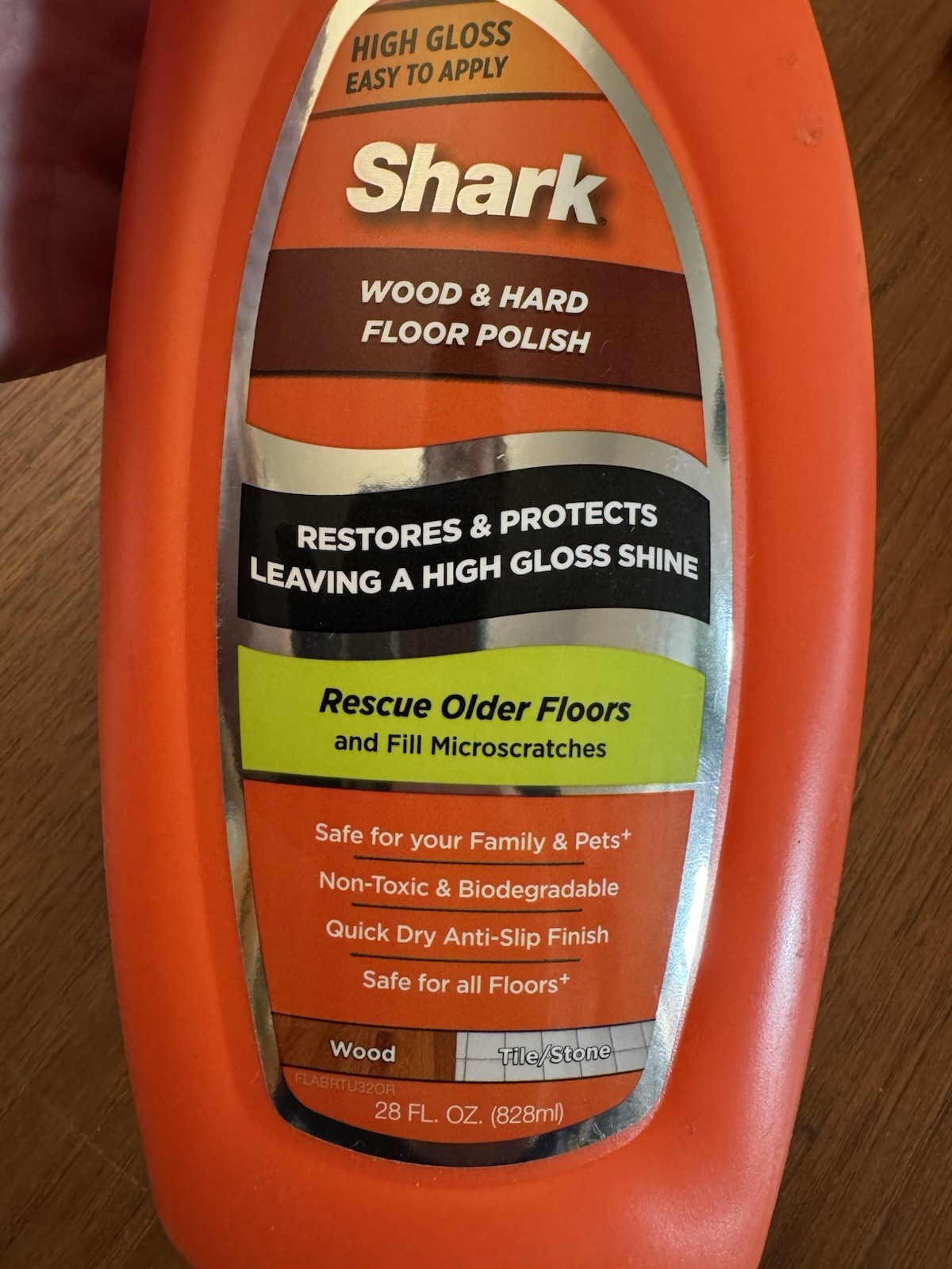 SHARK Wood & Hard Floor Polish 28 oz High Gloss + 2 Washable Pads NEW! Sonic Duo