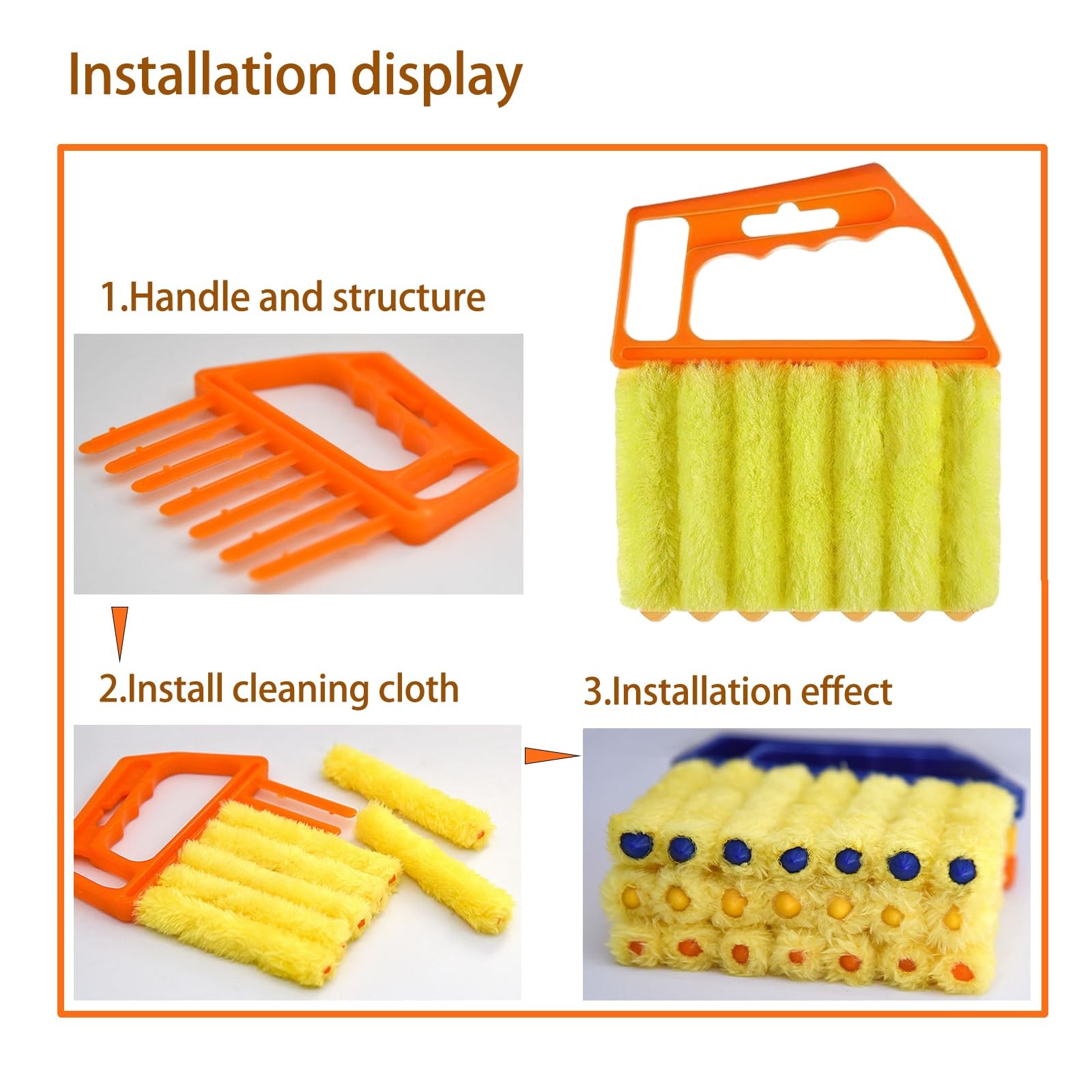 Washable Blinds Cleaner Tool, Blind Duster, Microfiber Dusting Brush for Vene…