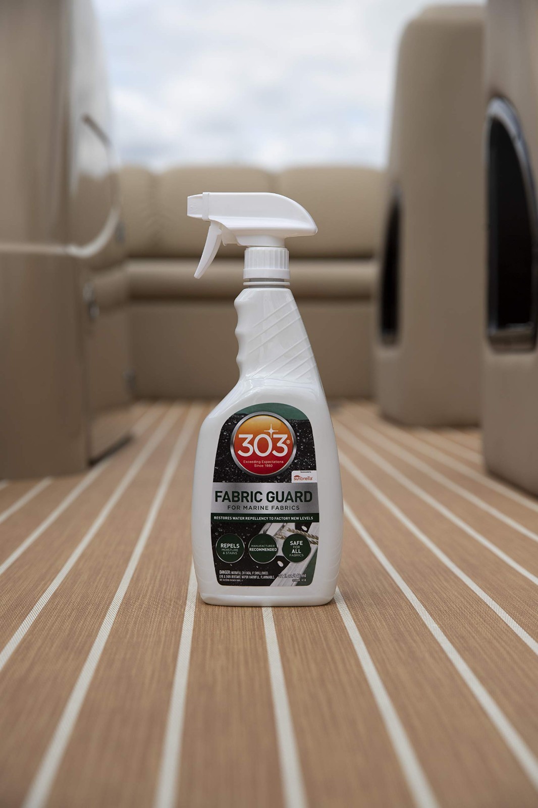 Water Repellent Fabric Protector for Boat Covers & Canvas – 16 oz Marine Guard