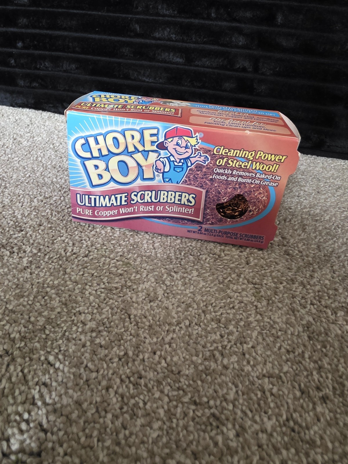 Chore Boy Ultimate Scrubbers Copper Scouring Pad 2 Pack Brand New In Box Sealed