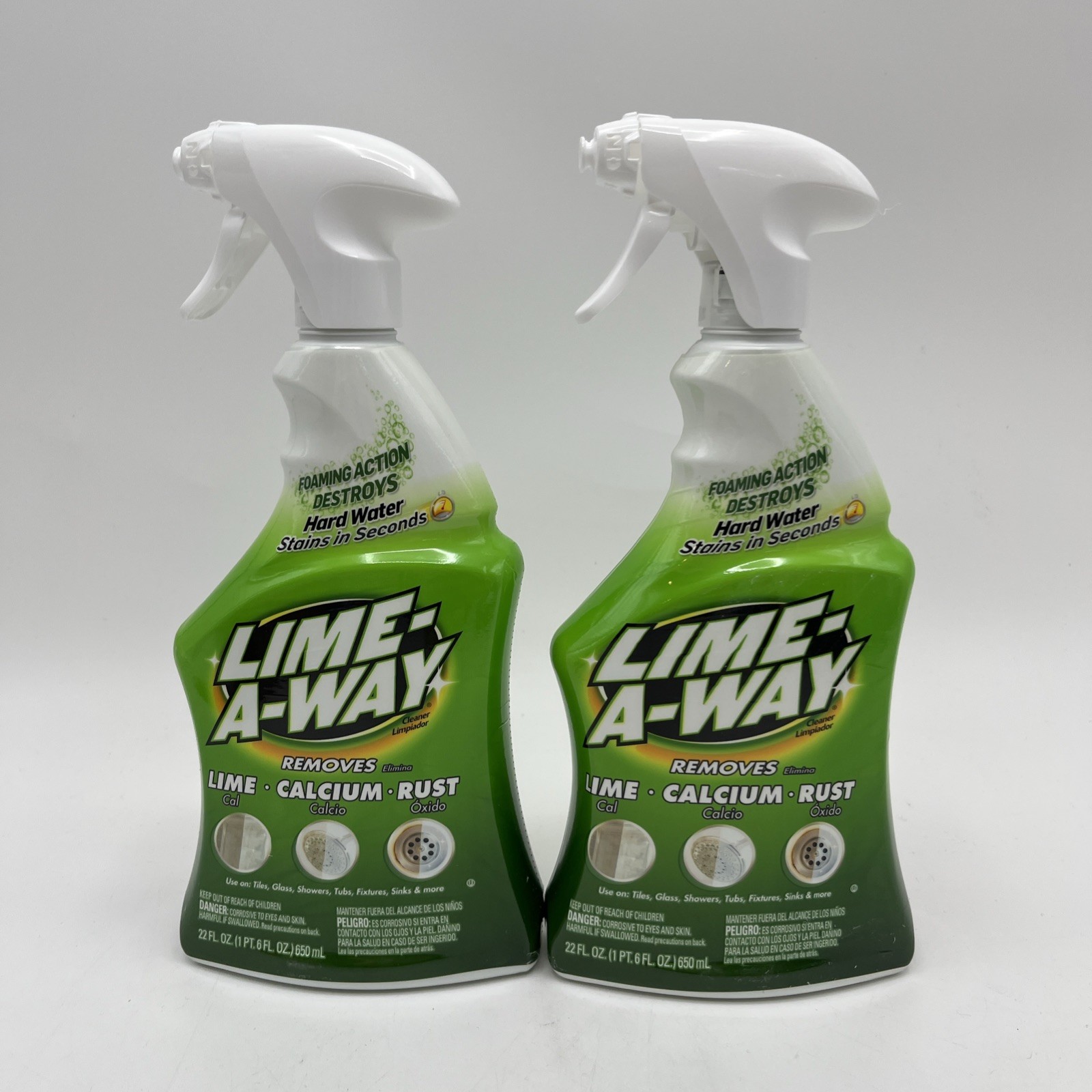 2 Pack Lime-A-Way Trigger Bathroom Cleaner Spray, 22 fl oz