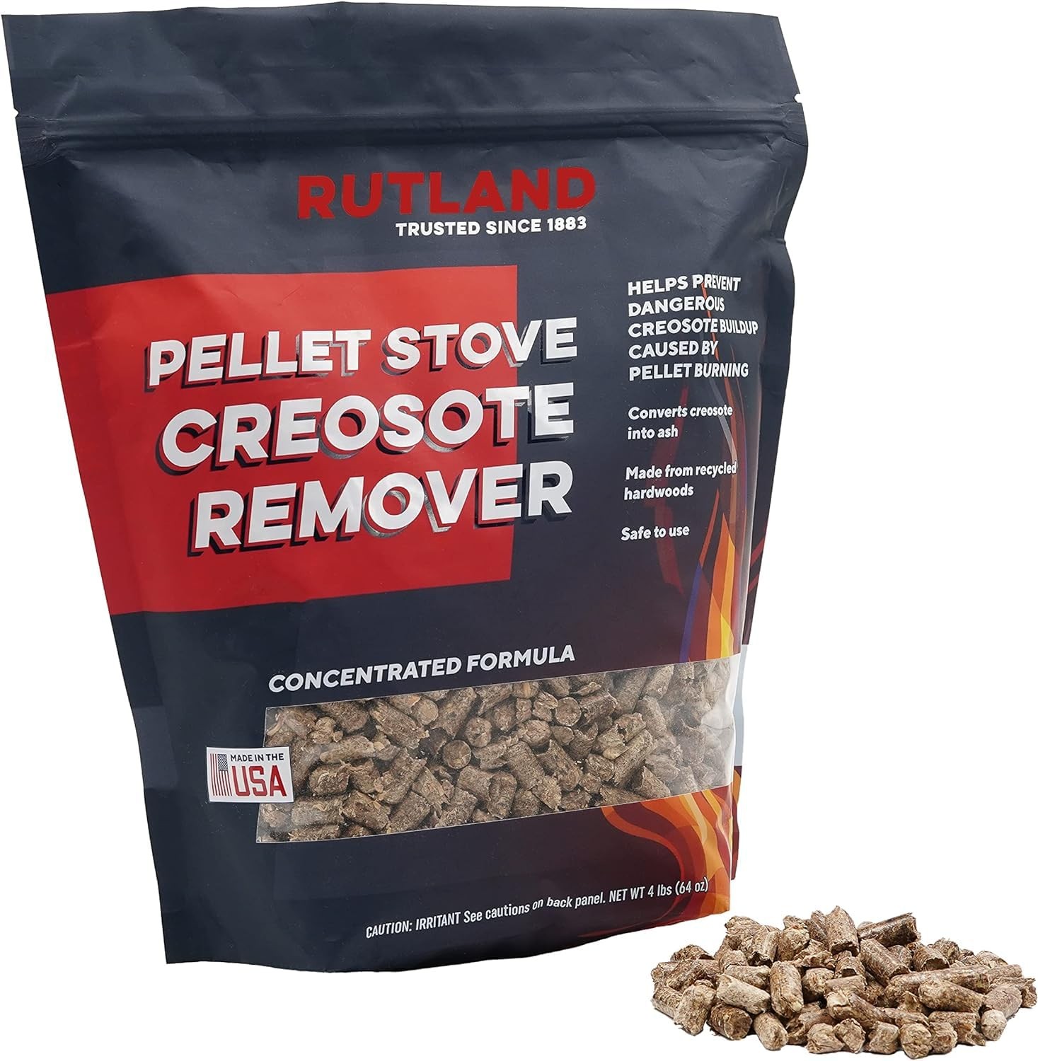 Pellet Stove Creosote Remover Chimney Flue Cleaning Wood Pellets 4 Pound Bag