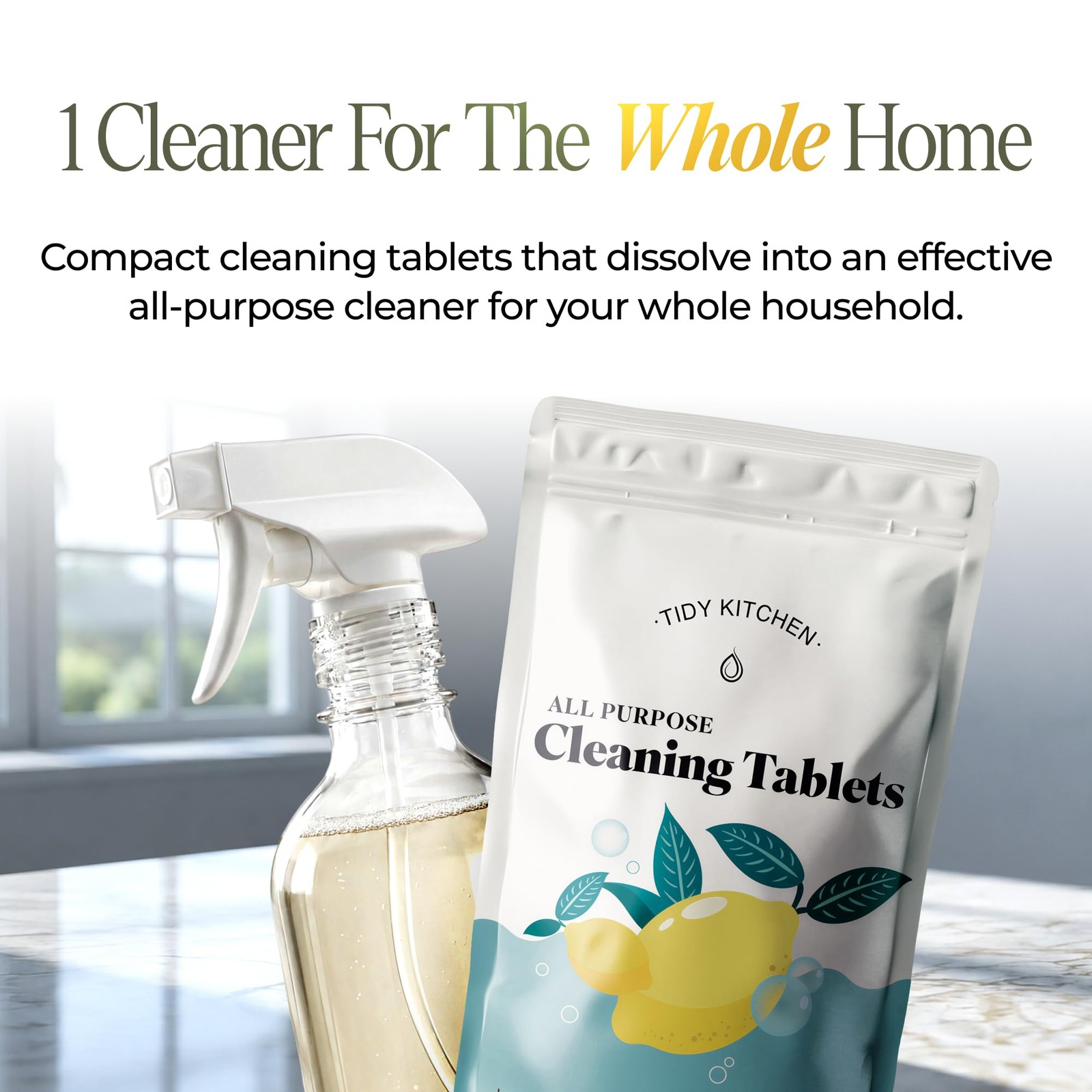 All Purpose Cleaner Refill Tablets, Multi Surface, 10 Pack