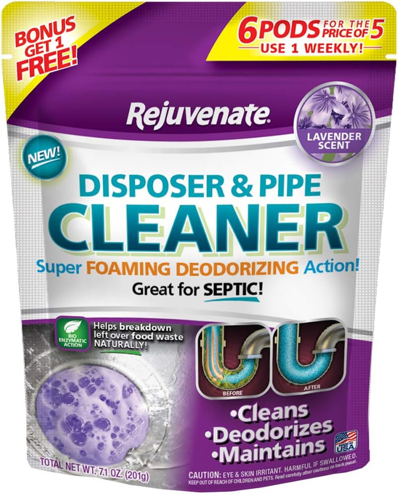 Garbage Disposal and Drain Pipe Cleaner Powerful Foaming Action and Removes Garb