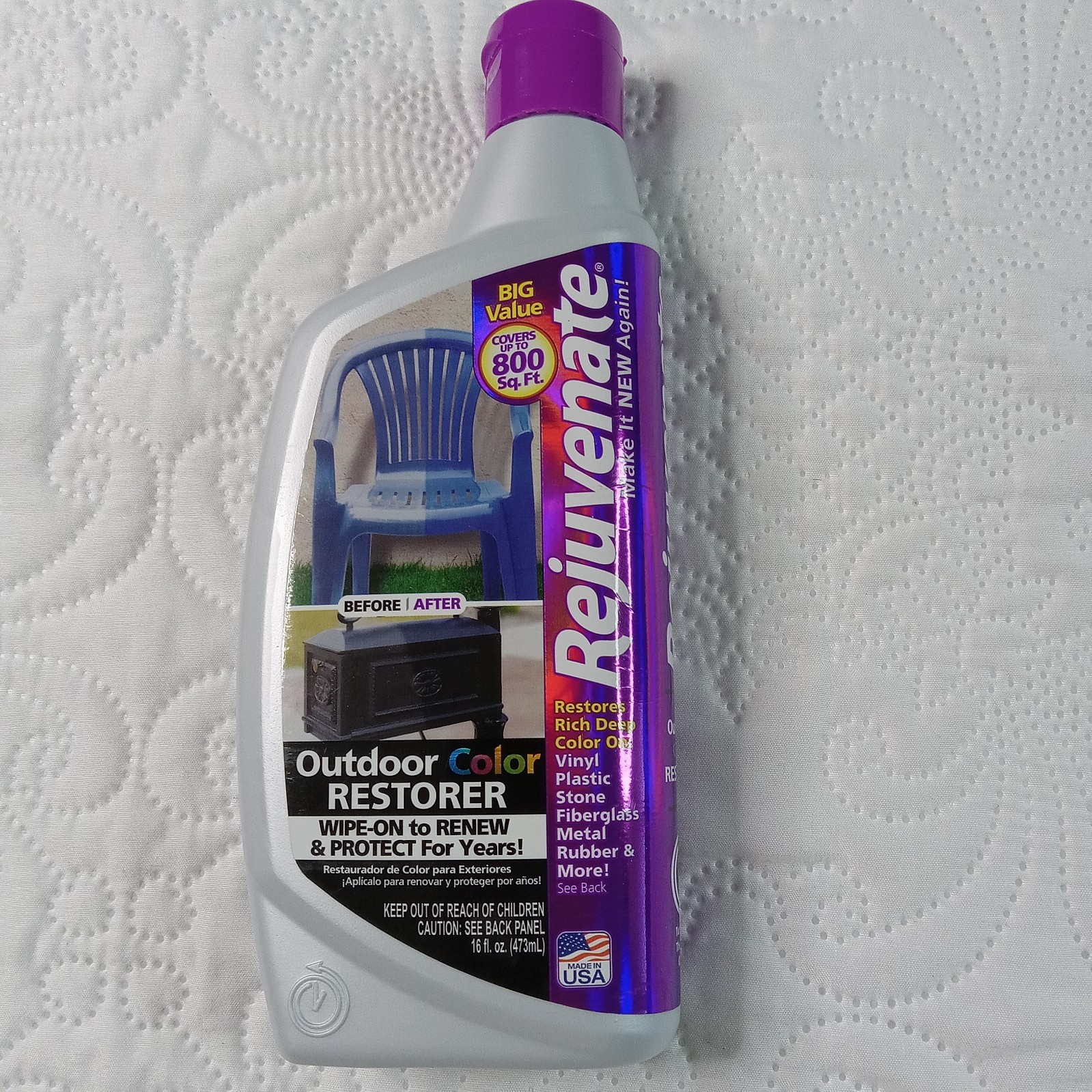 Rejuvenate Outdoor Color Restorer To Sun-Damaged Materials New 16 Fl Oz Sealed