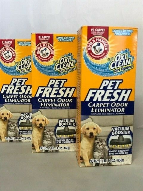 Arm & Hammer Pet Fresh Carpet Odor Eliminator Plus Oxi Clean Dirt Fighters (3X)
