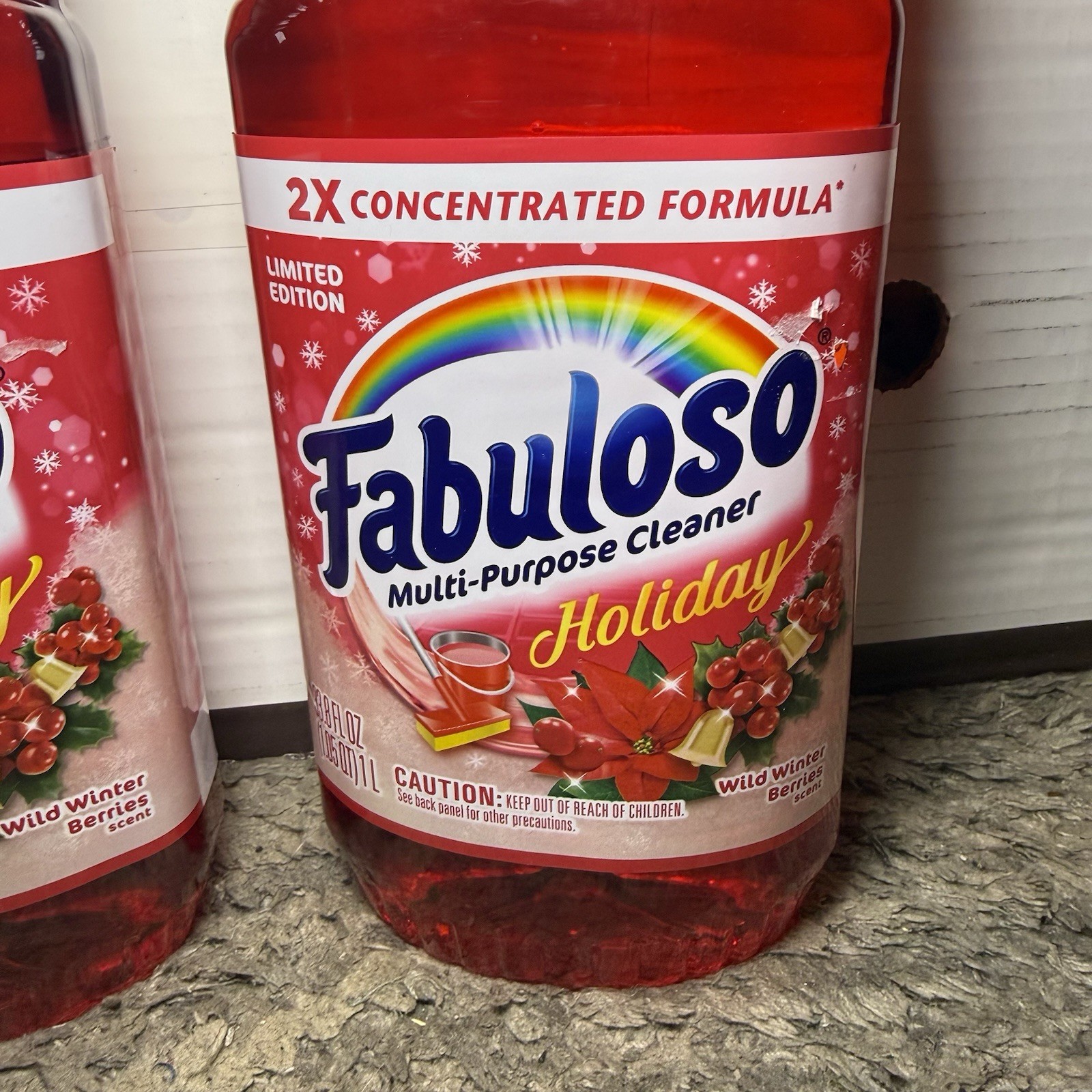 2 Pack Fabuloso Multi-purpose Cleaner Holiday Limited Edition Wild Winter 33.8oz