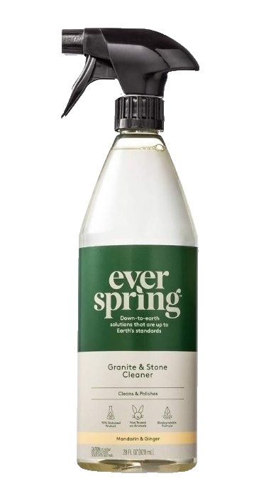 Everspring 98% Biobased Granite & Stone Cleaner – Mandarin & Ginger – 28 fl. oz.