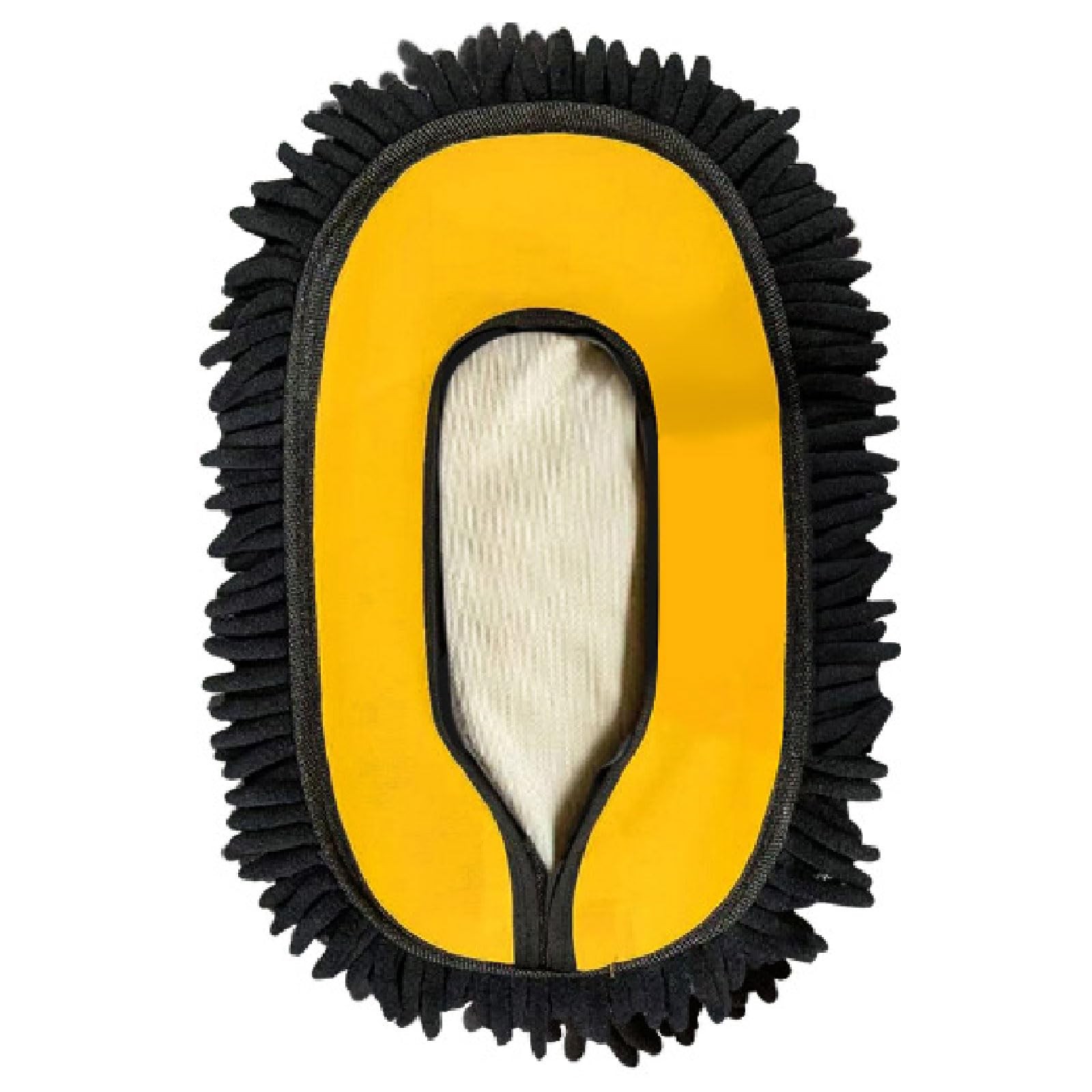Car Wash Brush Replacement Cover – Soft Microfiber Mop Head for Curved Poles