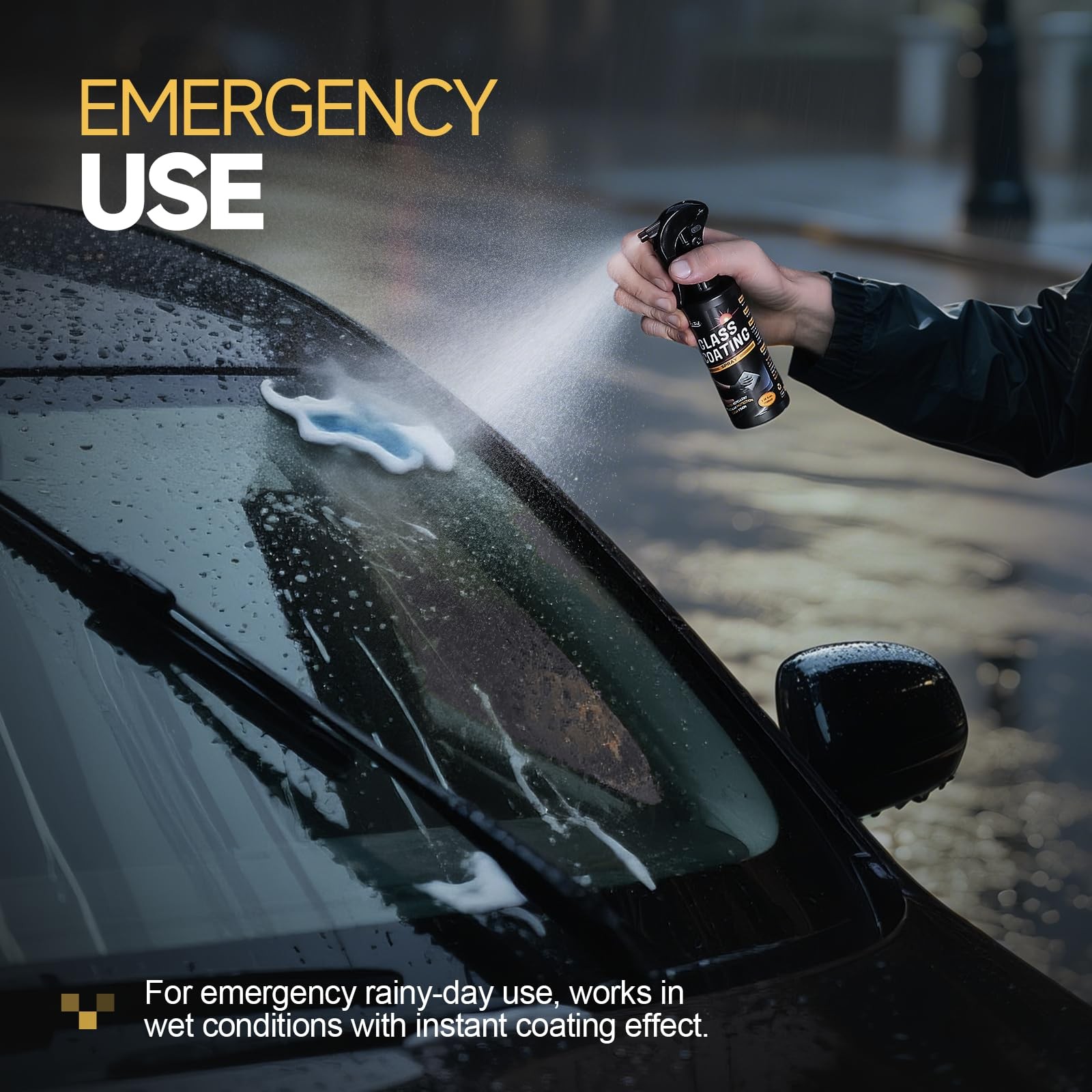 Ceramic Coating Spray for Windshield Protection | Long-Lasting Rain Repellent