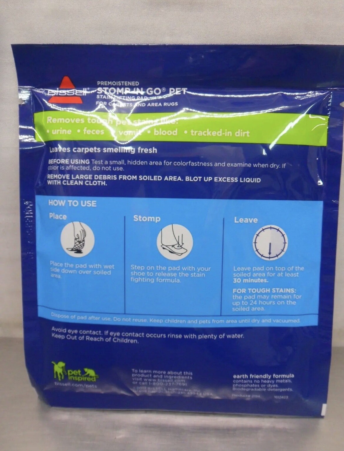 Stomp ‘n Go Pet Stain Lifting Pads # 3 Pack Discontinued