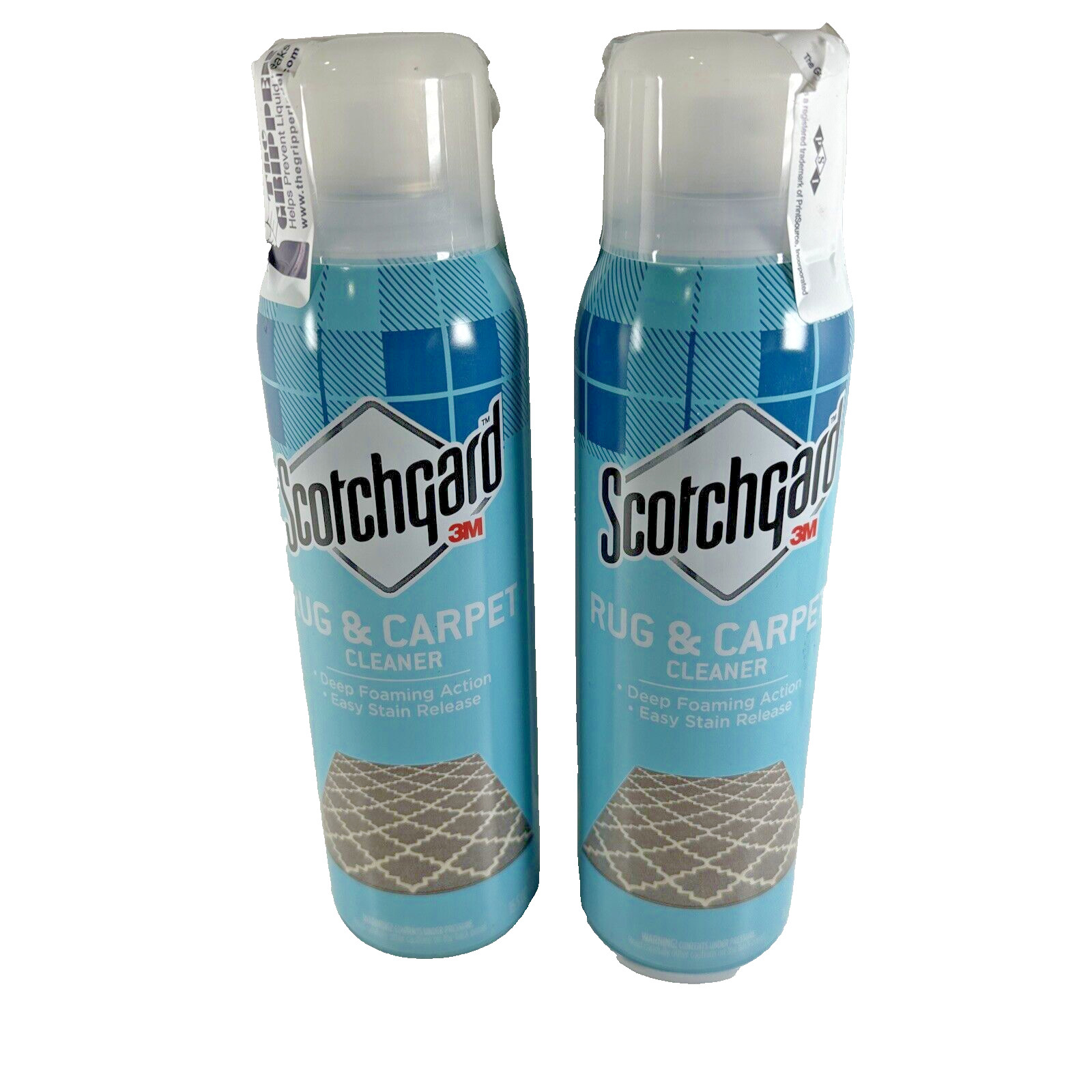2 CANS 3M Scotchgard FABRIC RUG CARPET Deep Foaming Easy Release STAIN CLEANER