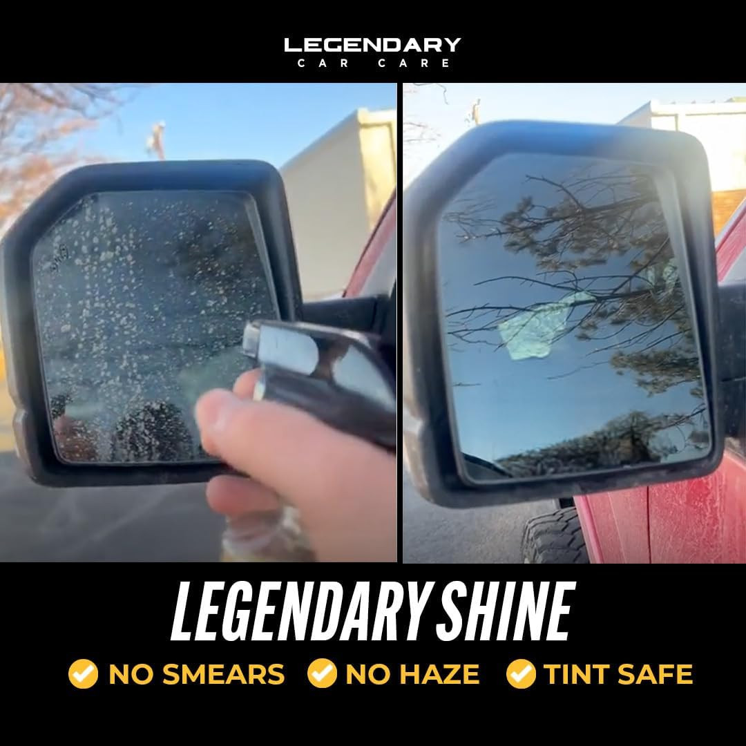 Legendary Glass Cleaner 64oz (Half Gal.) – Auto Window Cleaner Spray for Car Win