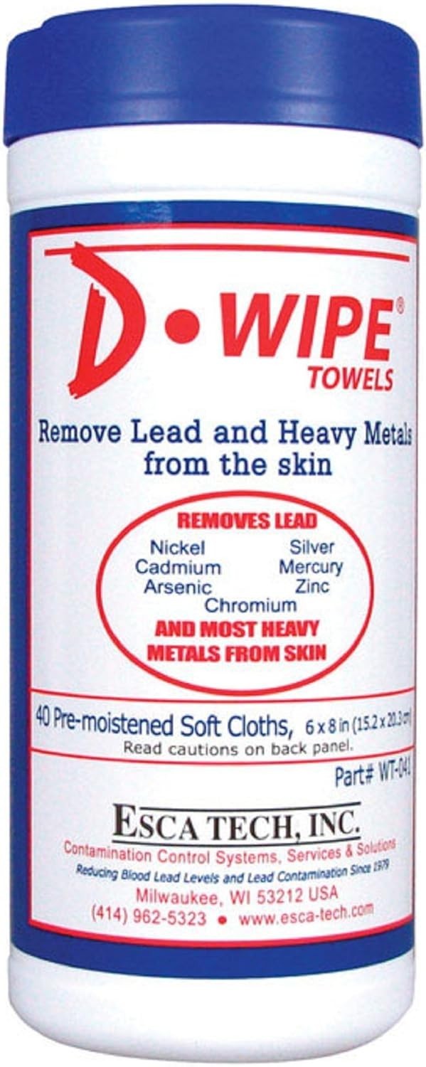 Instant Cleaning Wipes for Hands and Body – 40 Count Lead Remover Canister