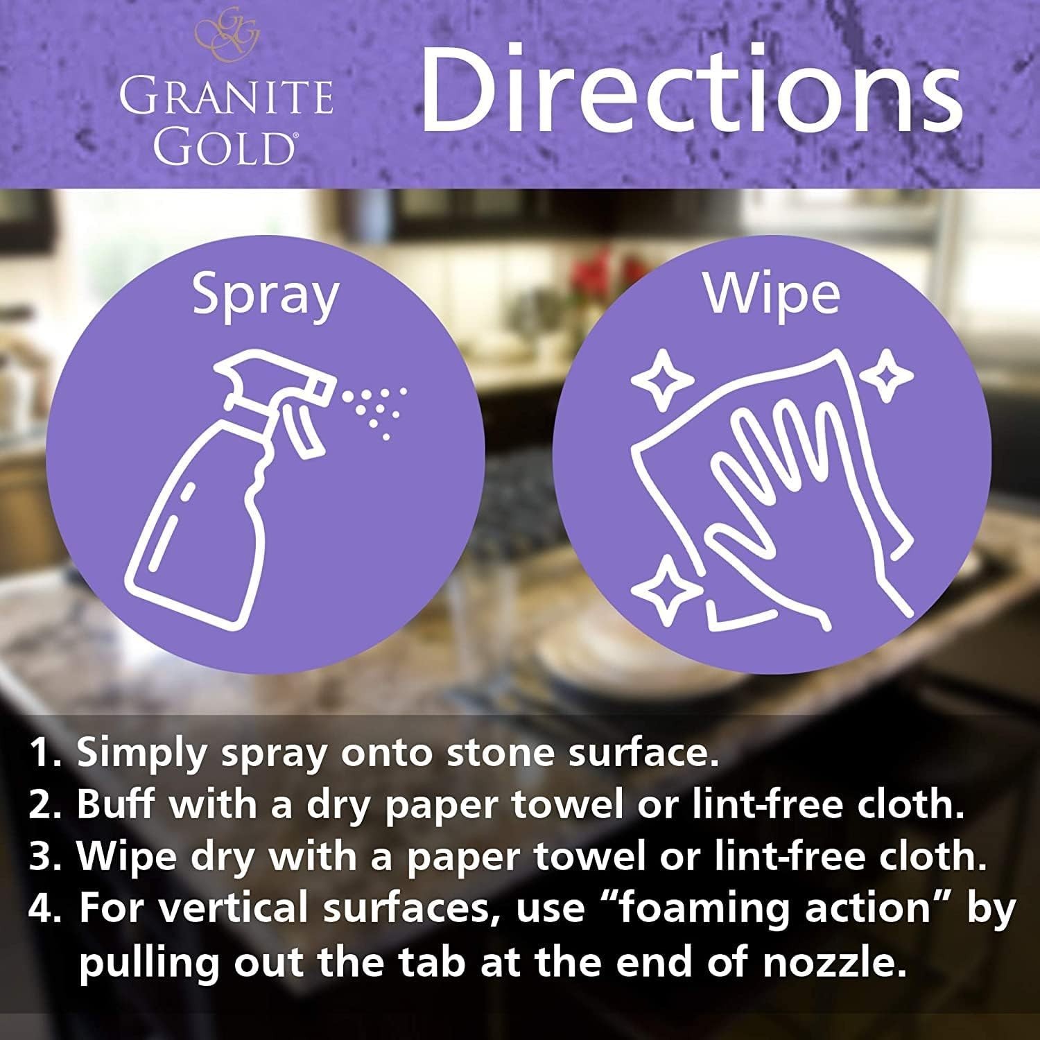 Natural Stone Cleaner & Polish Spray, 3-Pack