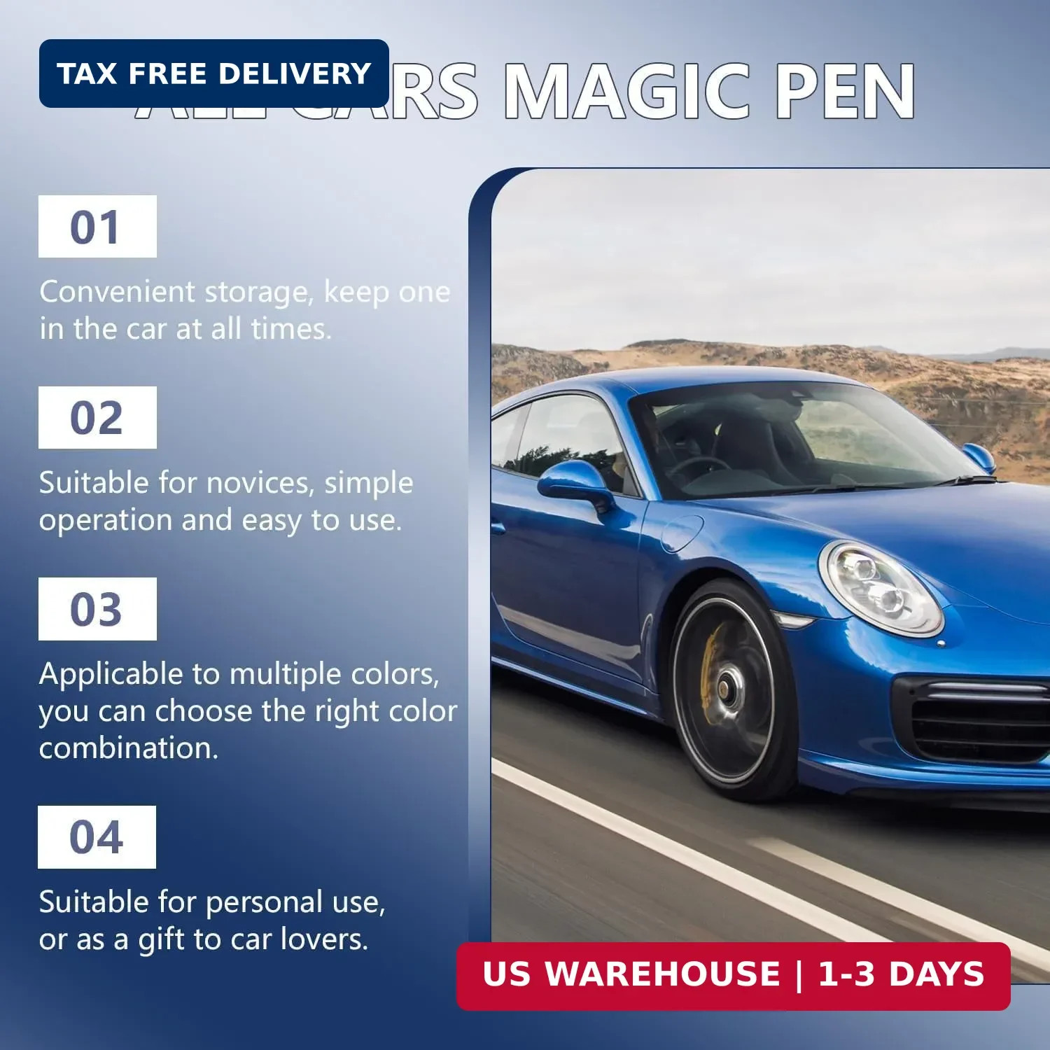 Magic Car Scratch Removal Pen, New Car Magic Scratch Remover Pen, Cars Pens Scra