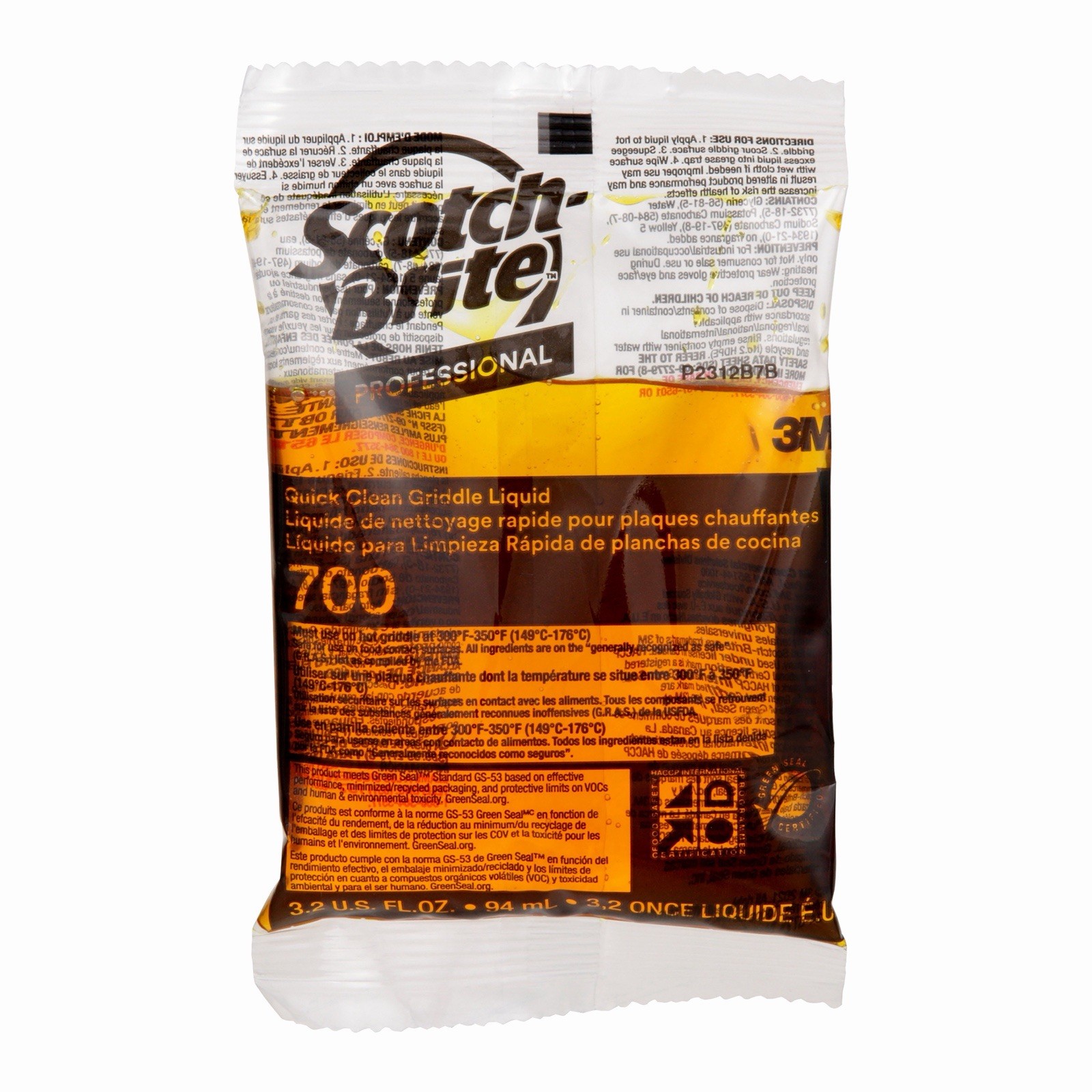 3M Scotch-Brite 70040 Quick Clean Griddle Liquid – 40 Pack