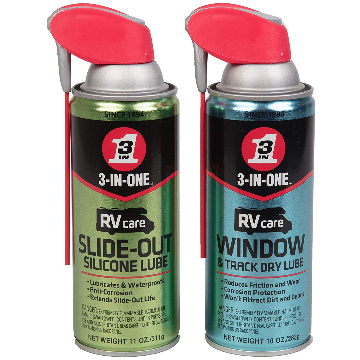 Rvcare Slide Out Silicone, 11 Oz. and RV Care Window & Track Dry Lube