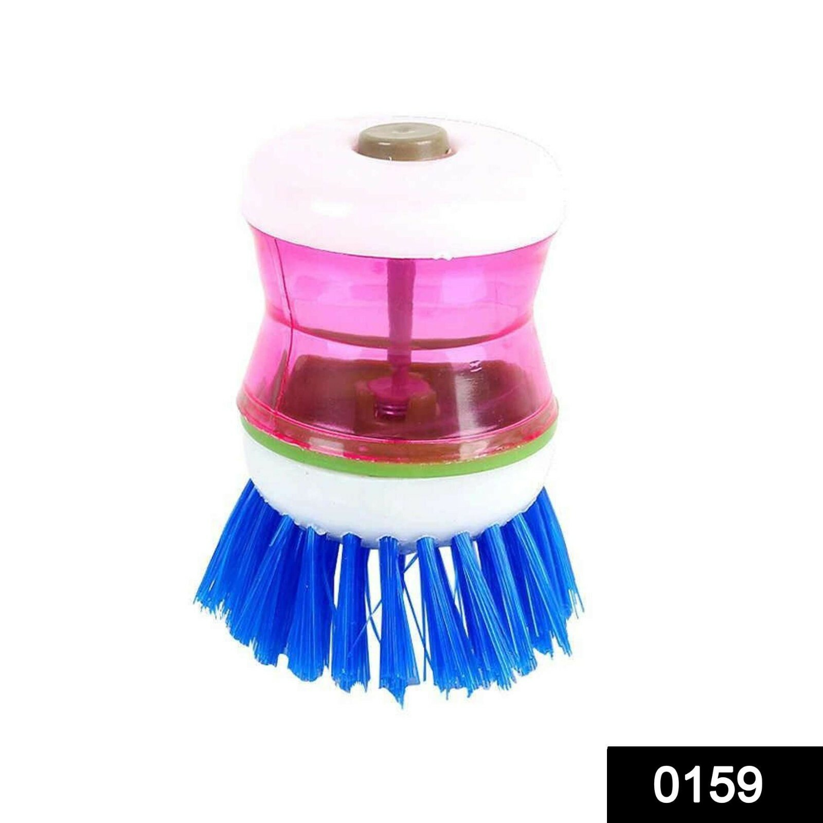 Brush Liquid Soap Cleaning Washing Pot Plastic Utensils Kitchen Dispenser-3 May