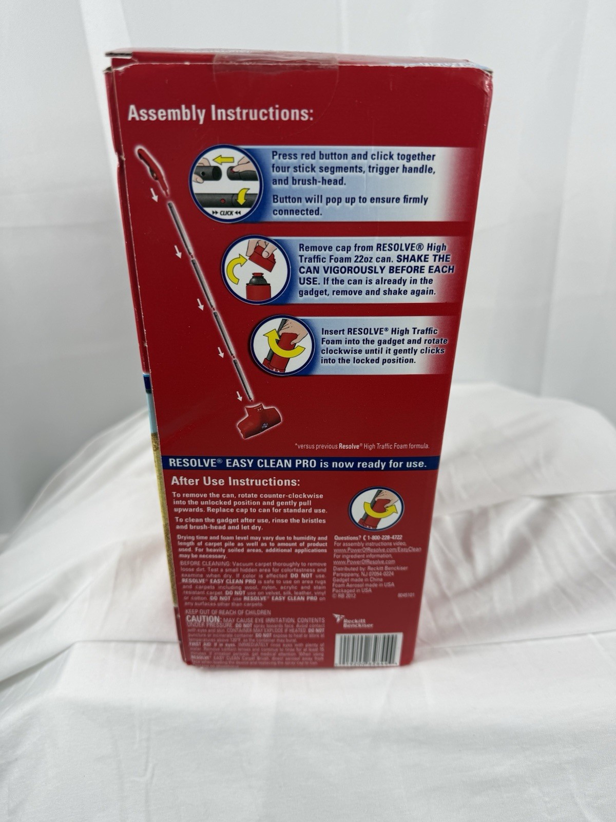Resolve Easy Clean Pro Carpet Cleaner Gadget Foam Refill 22 oz Clean & Fresh NEW