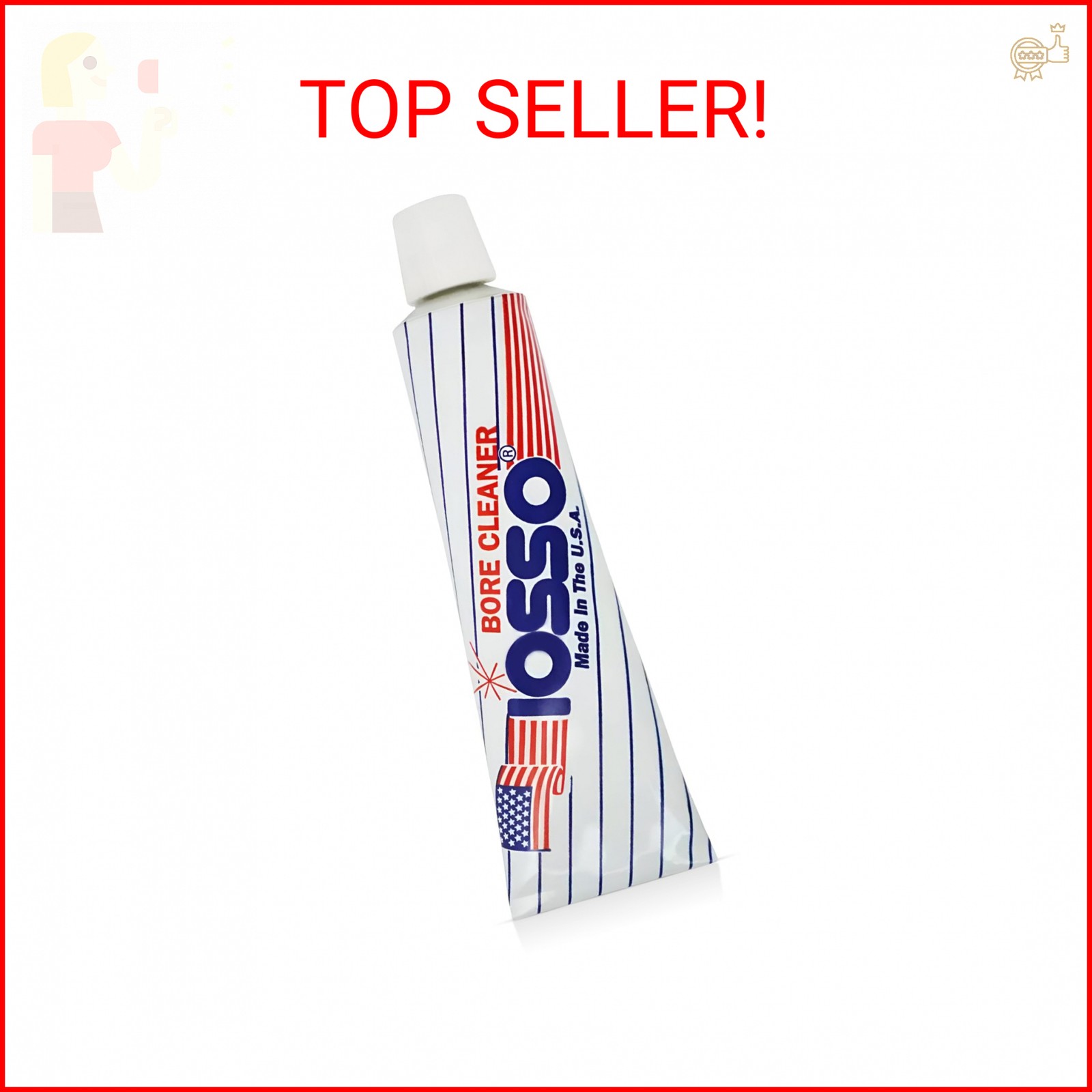 Iosso 10215 Bore Cleaner – 1.5 oz Concentrated Paste Formula – Non-Corrosive, No