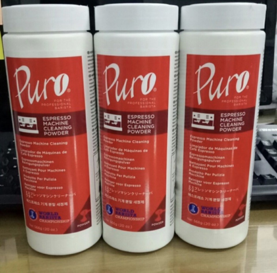 3 pack of Puro Caff – 20 Ounce – Espresso Machine Cleaner Cleaning Powder.