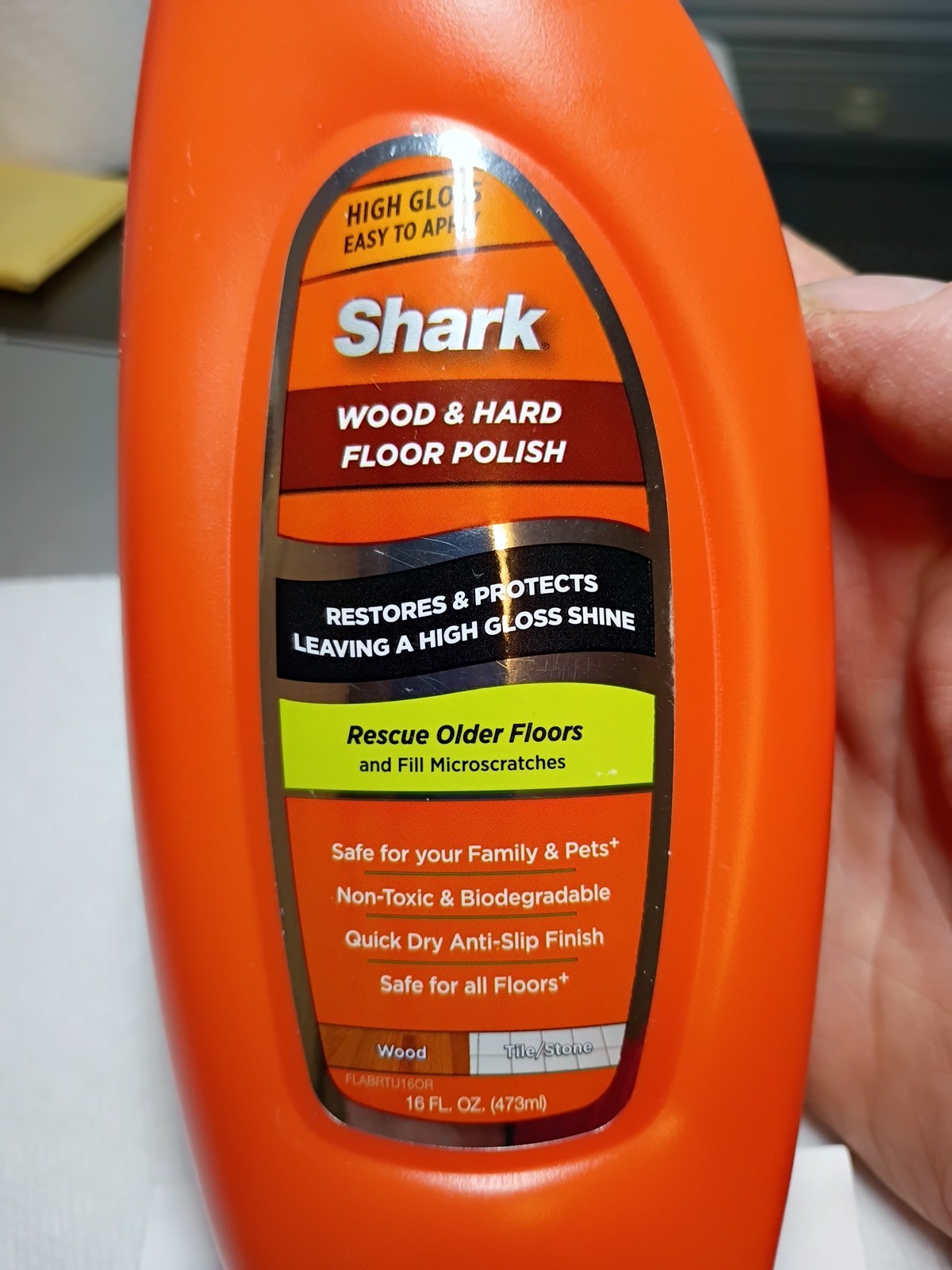 SHARK Wood Hard Floor Polish 16 Fl Oz High Gloss Restores Protects NEW SEALED