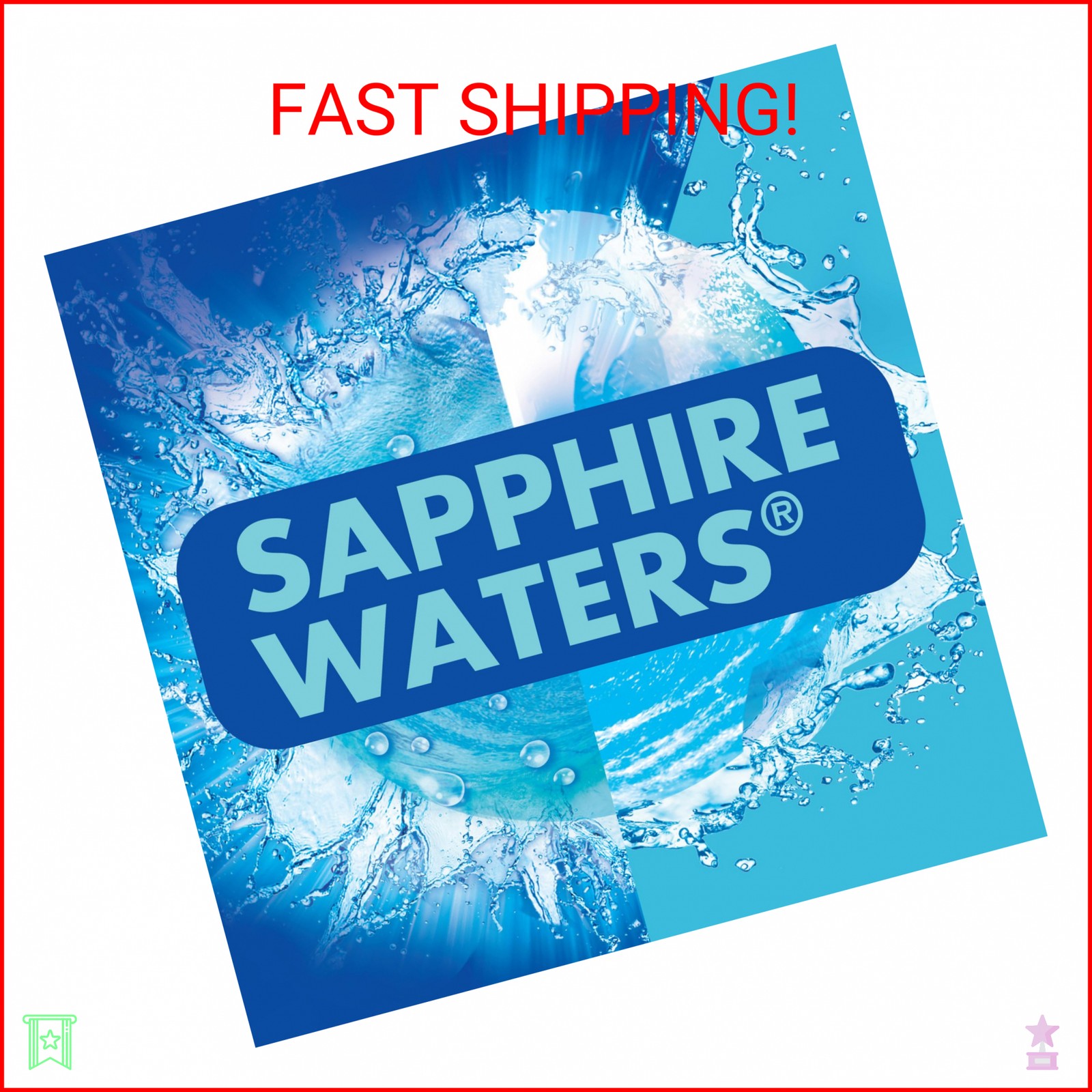 Soft Scrub 4-in-1 Rim Hanger Toilet Bowl Cleaner, Sapphire Waters, 6 Count