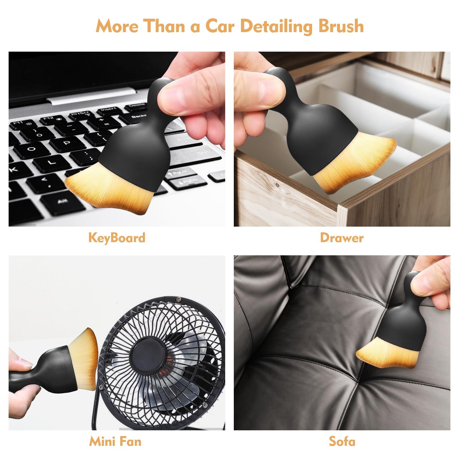 Car Interior Cleaning Brush Car Duster Interior With Ultra Soft Bristles Auto De
