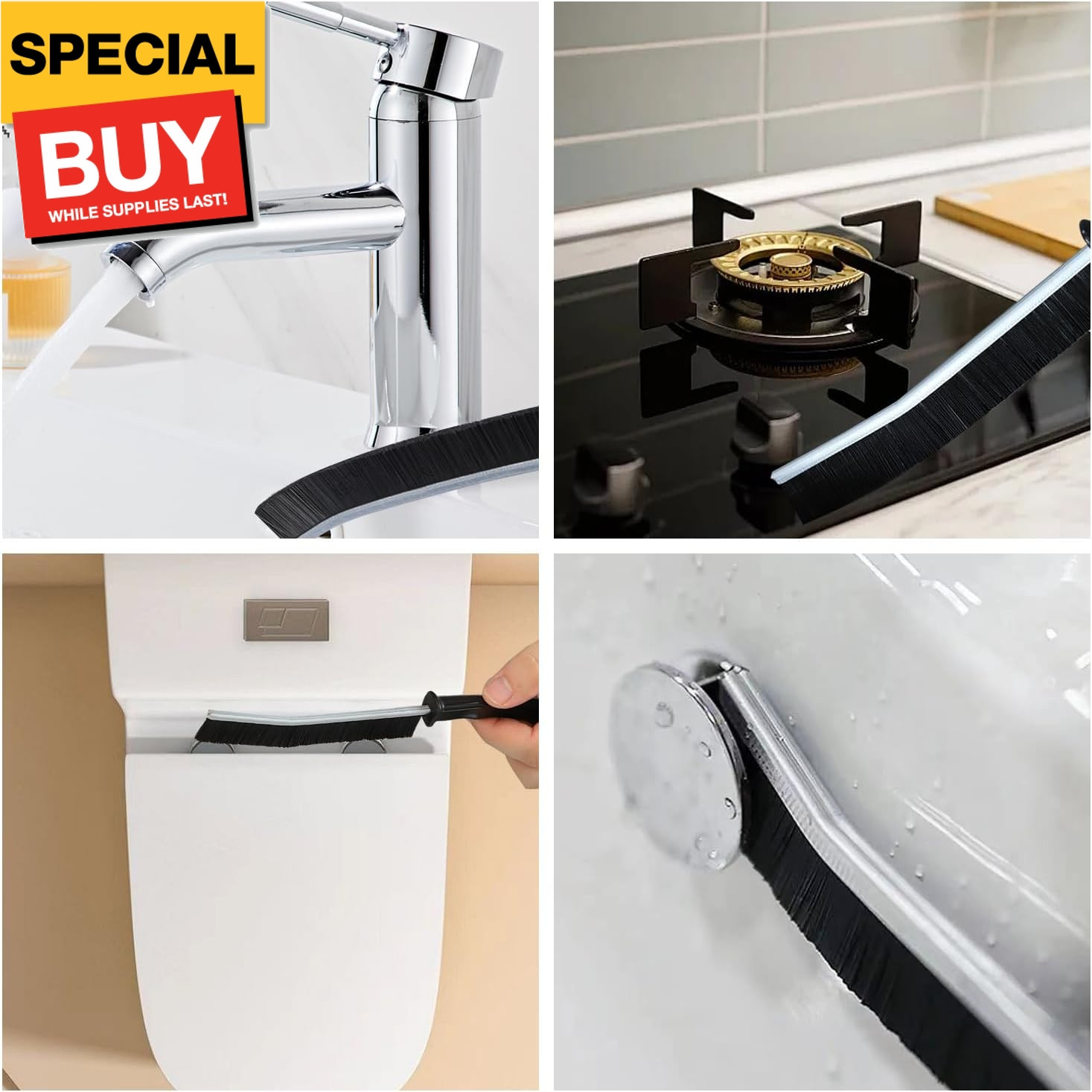 13pcs Household Cleaning Tools 2 in 1 Groove Cleaning Brush Window Track Cleanin