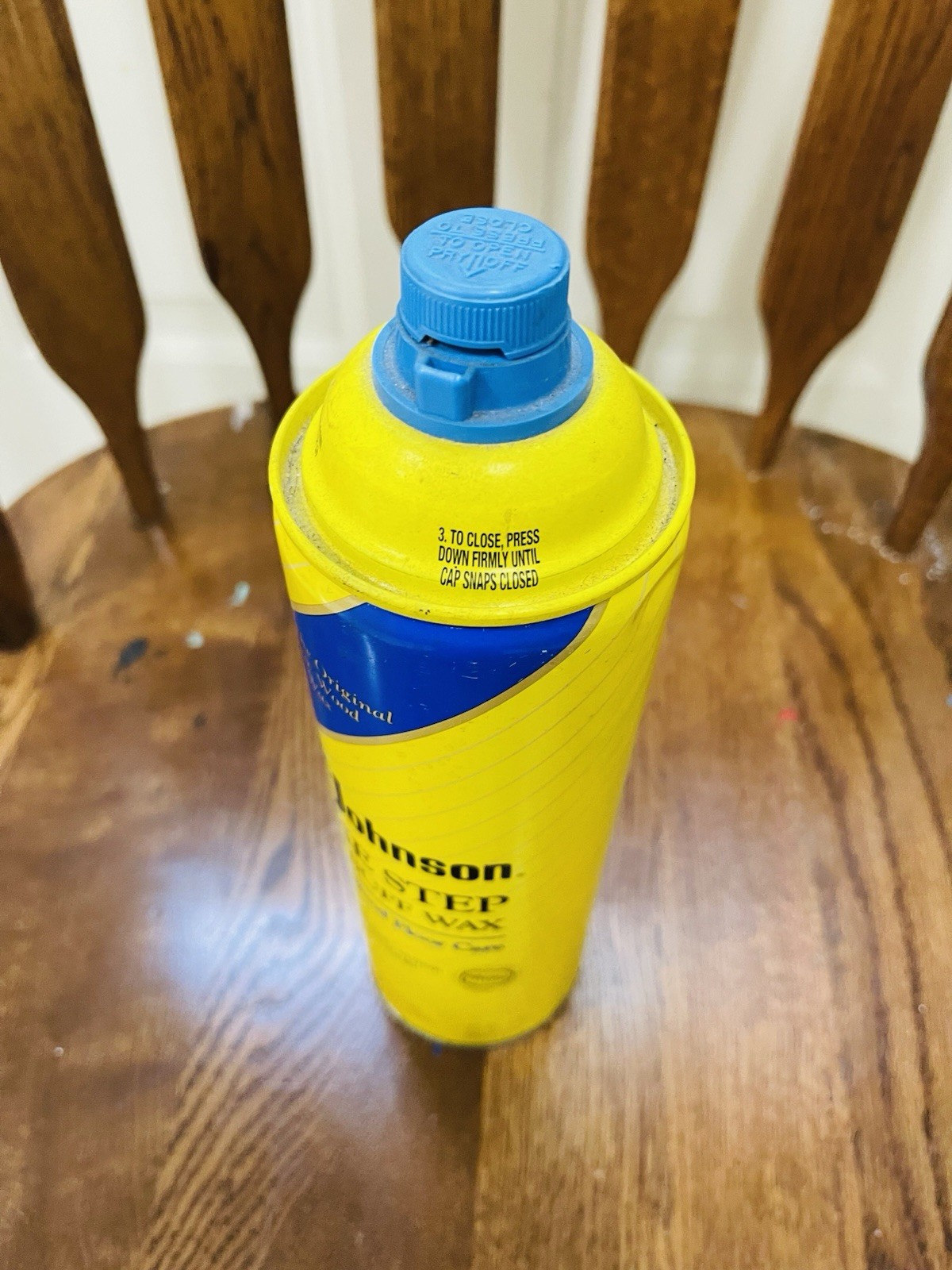 SC Johnson One Step No Buff Wax Fine Wood Floor Care 22 fl oz 90% Full Vintage