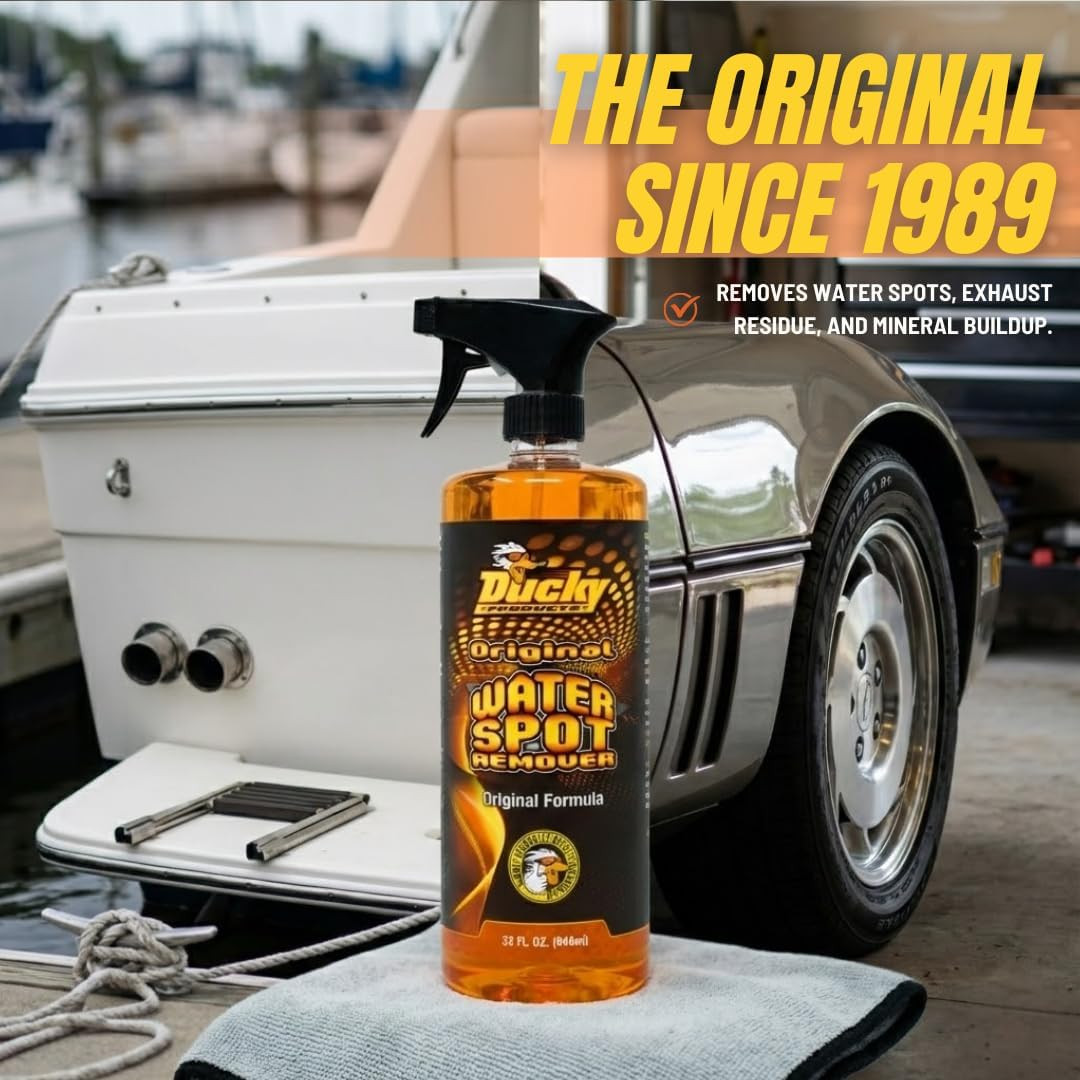 Original Water Spot Remover: Spray for Boat, Car, Motorcycle & RV Exterior Detai