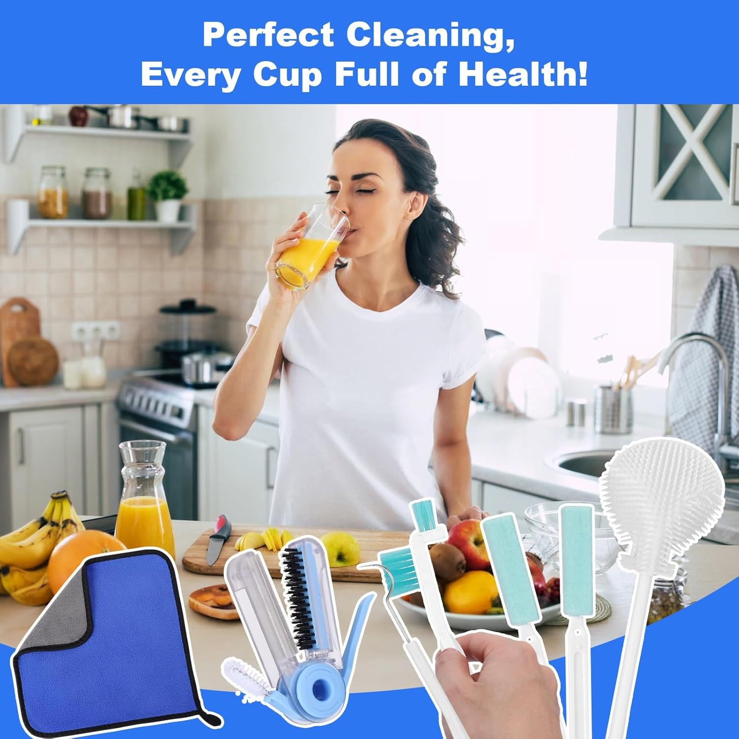 XANGNIER 7 Pcs Personal Blender Cleaning Brush Set for Portable/Smoothie/Small