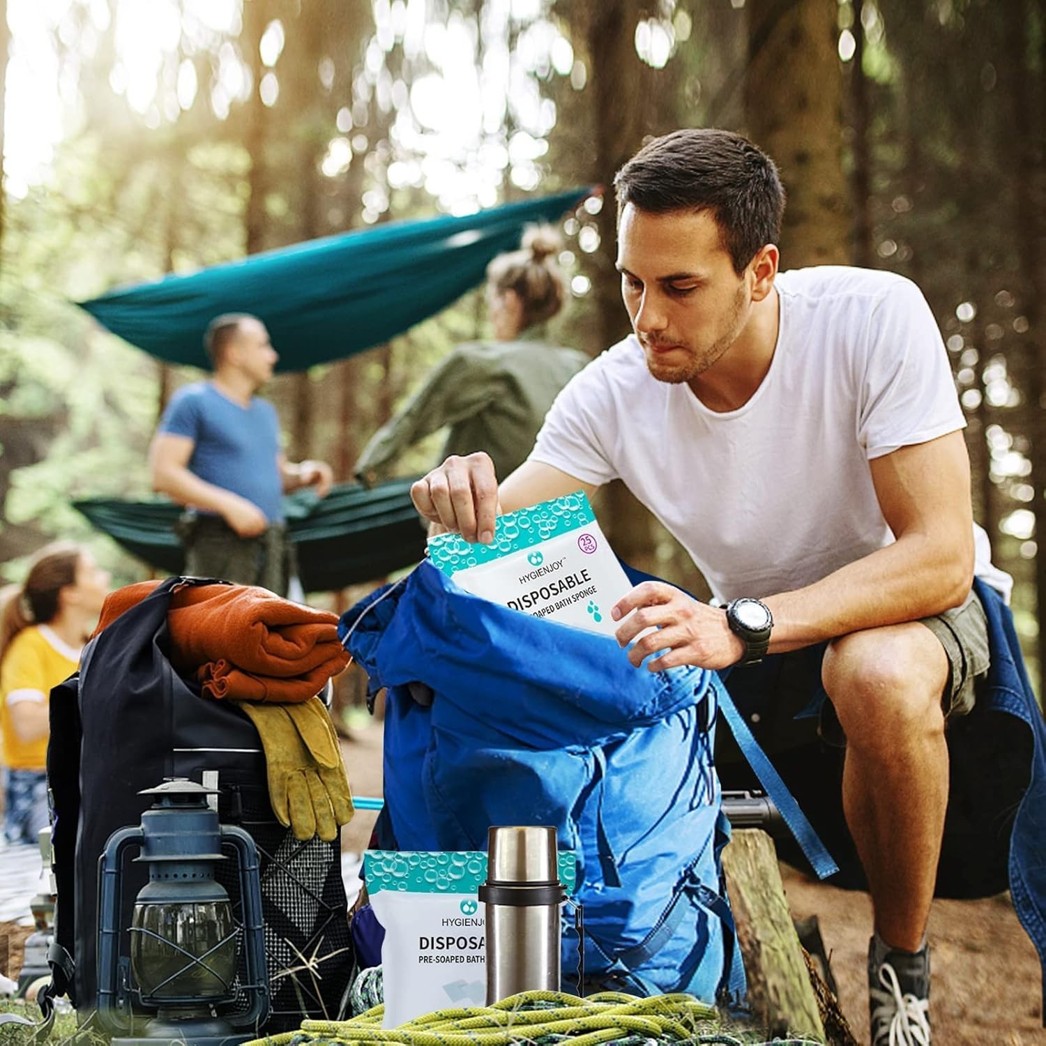 3 Packs of Residue-Free Bathing Wipes – Ideal for Campers & Elderly Care