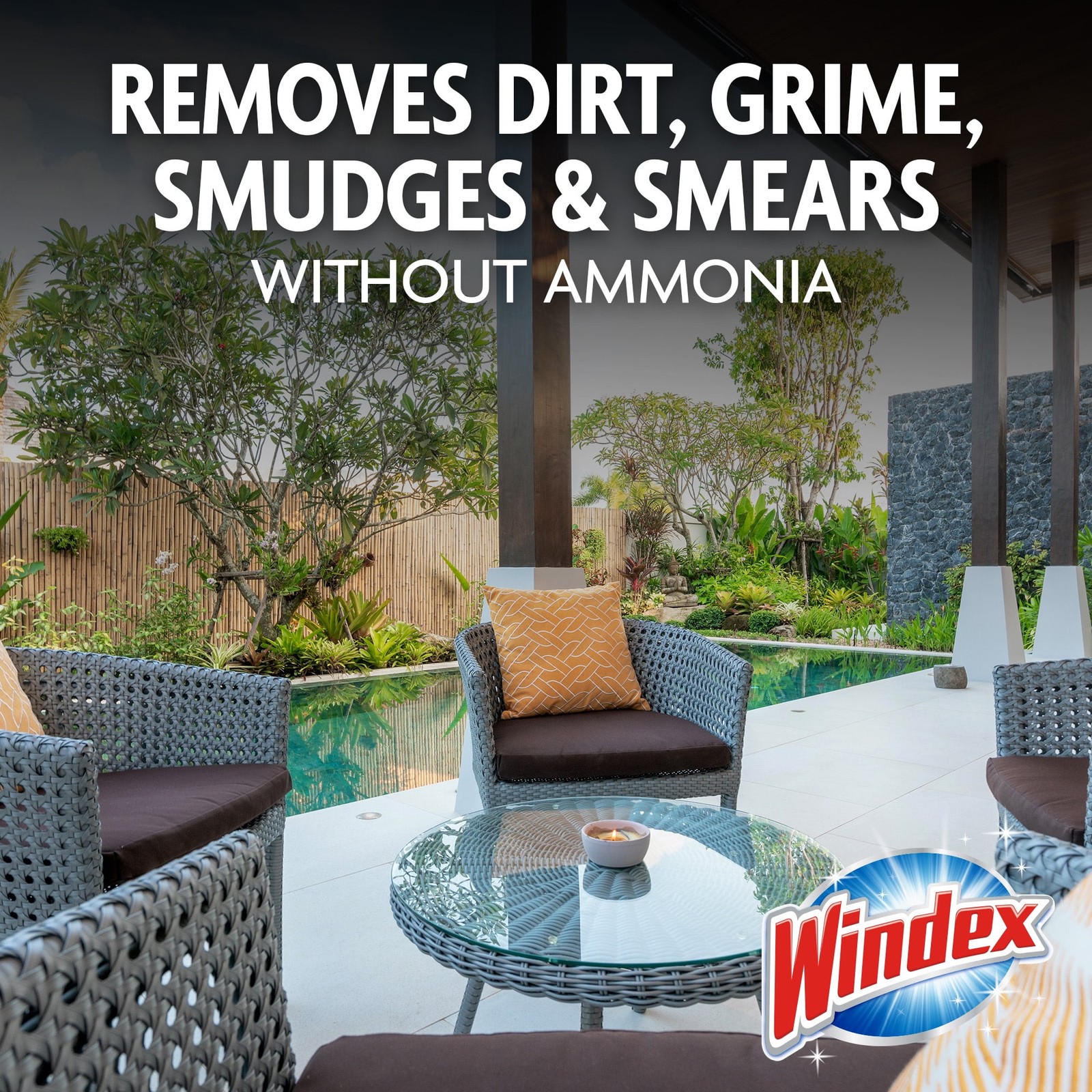 Windex Outdoor Window Cleaner, Concentrated Cleaning Sprayer for Garden Hose