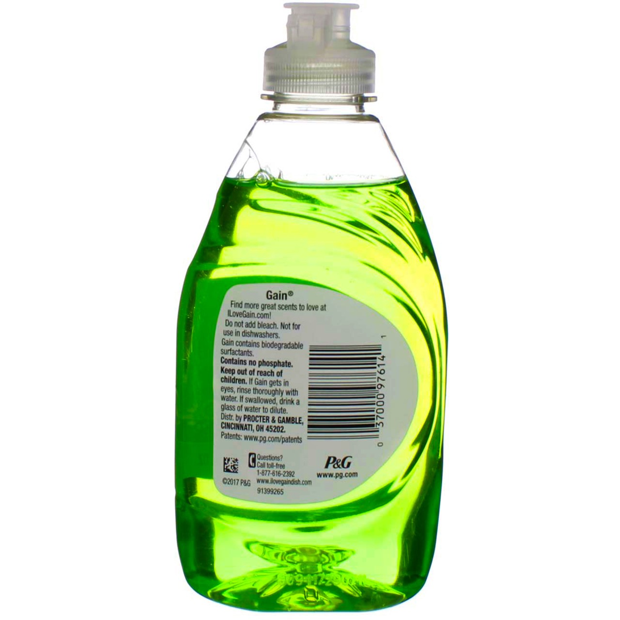 5 Pack Gain Ultra Dishwashing Liquid Soap, Original, 8 fl oz
