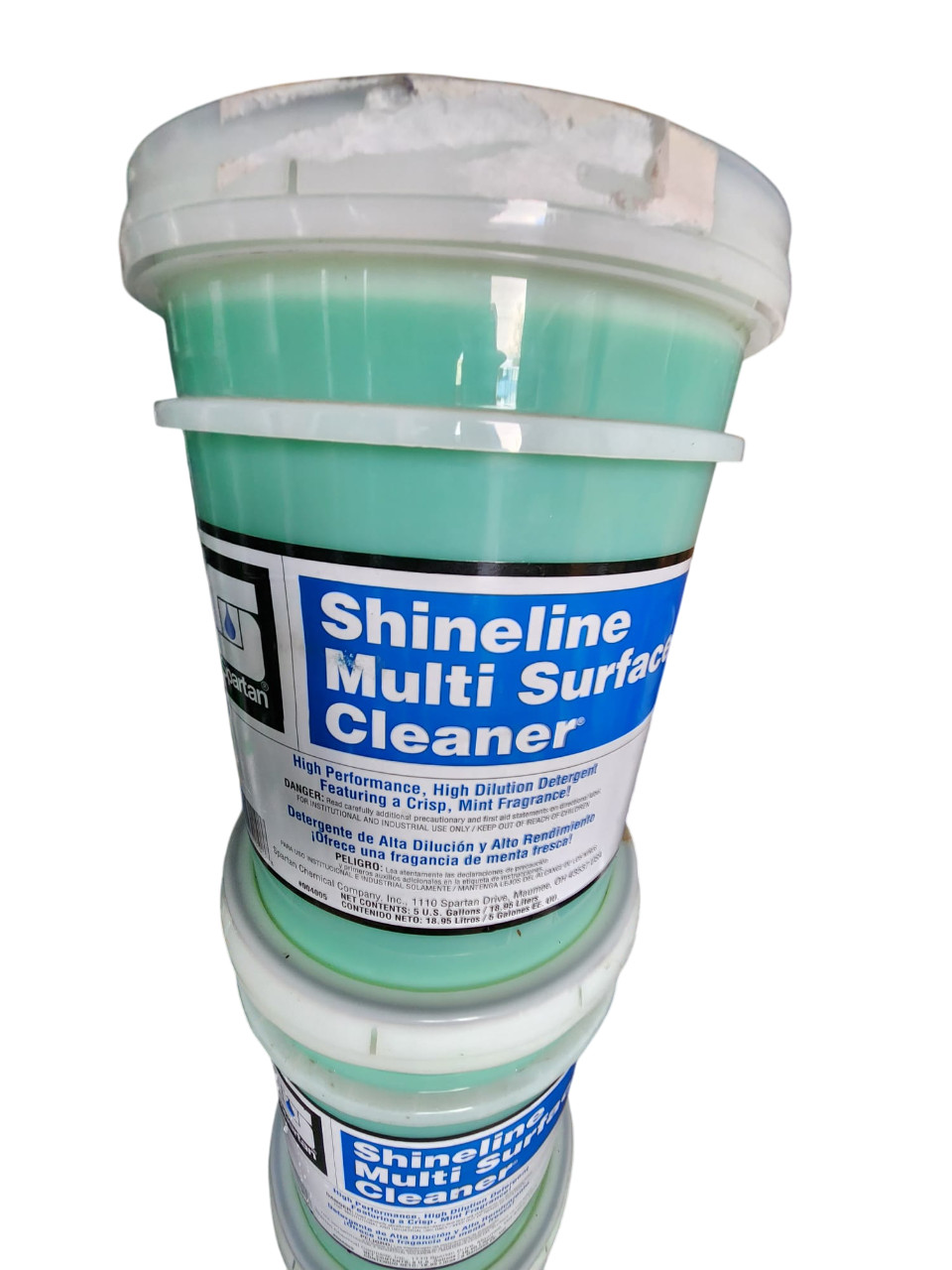 Shineline 5 Gallon Mint Scent Multi-Surface Cleaner Green