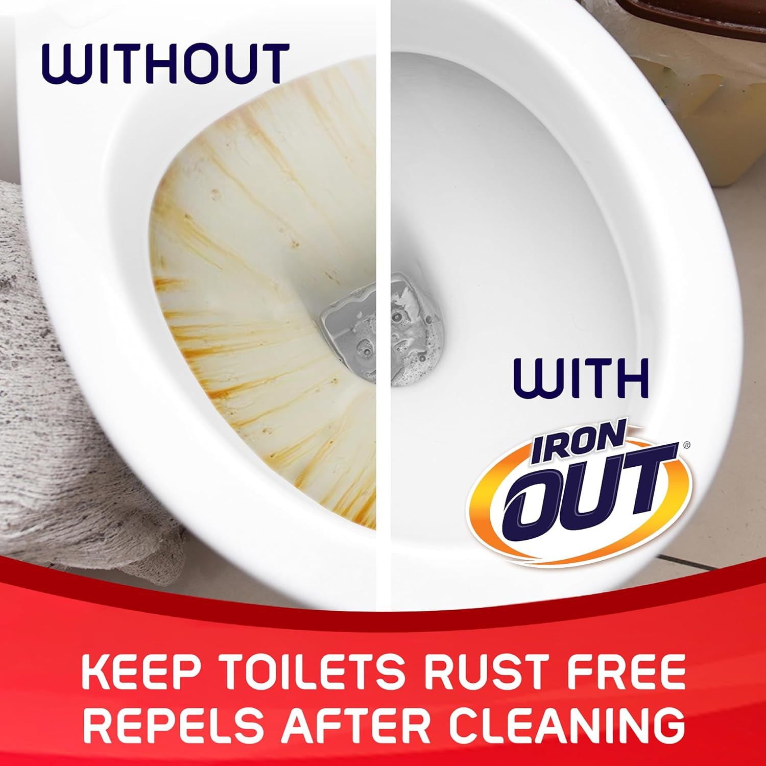 Automatic Toilet Bowl Cleaner, Helps Remove and Prevent Rust Stains in Toilet Bo