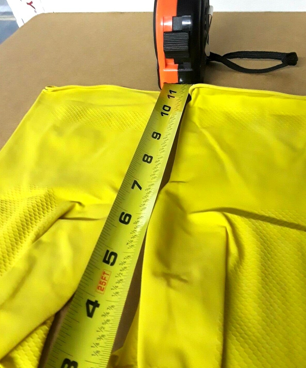 Yellow Latex Gloves (Can Mix Size S-XL) Plus FREE Inspector Dish Wash Trboxtapes
