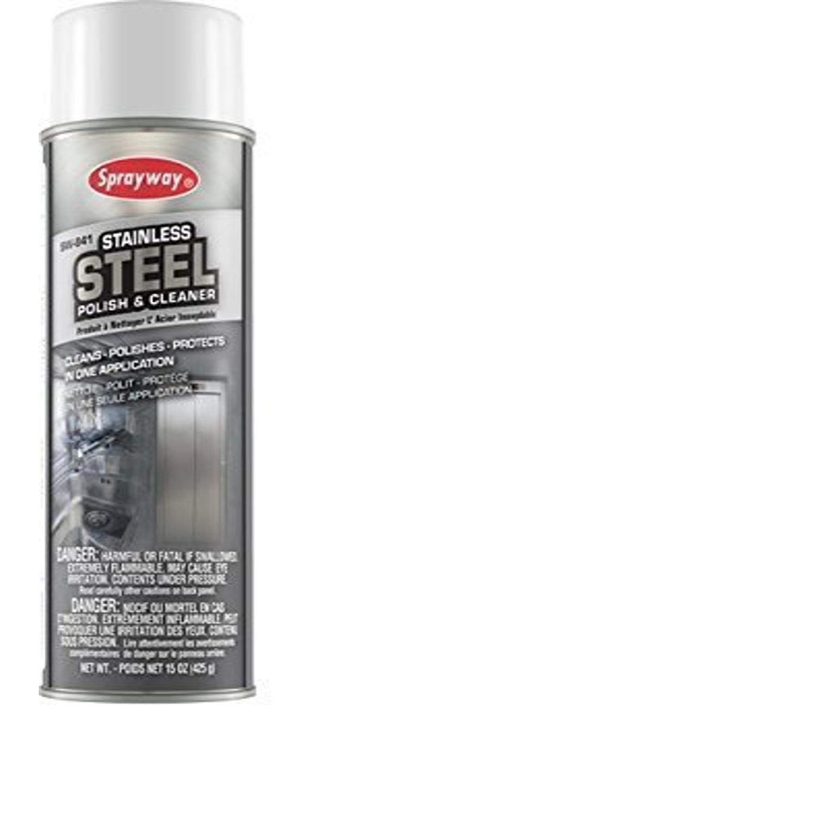 Sprayway Stainless Steel Cleaner, 15oz Can, Pack of 2 (841)
