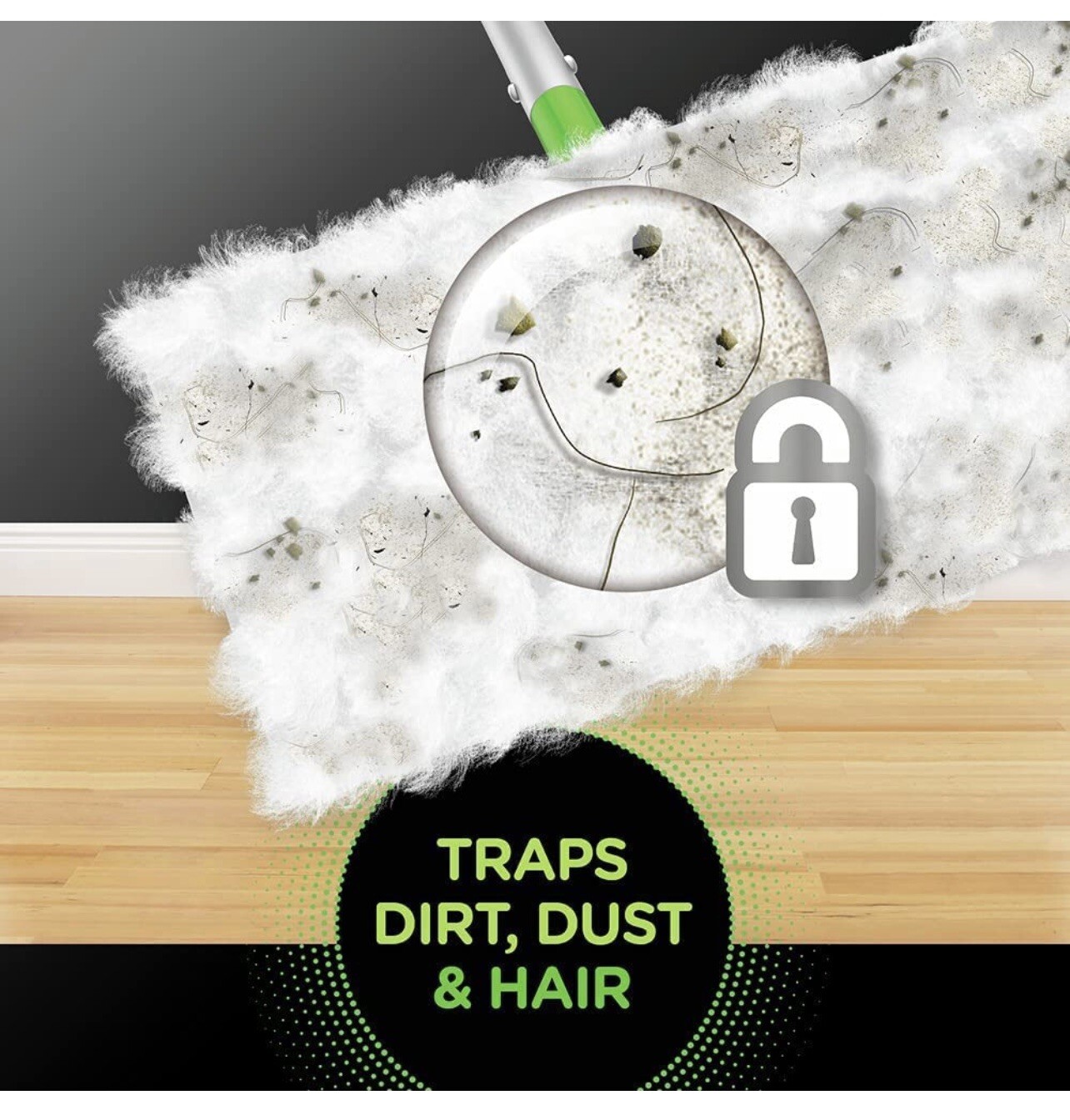 Swiffer Sweeper 5.4 in. Dry Sweeping Cloths Microfiber Dust Mop Refill 52 pack