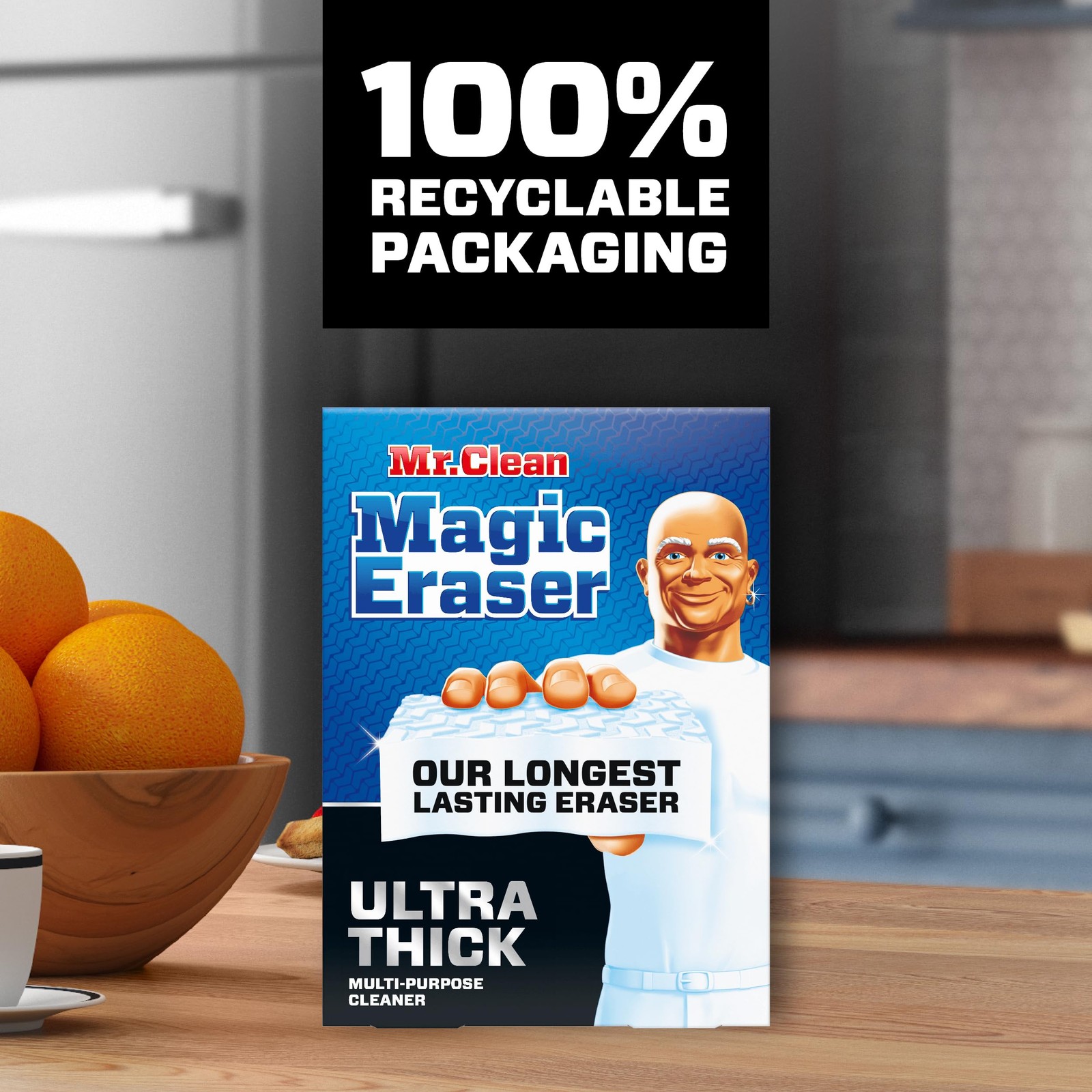 Mr Clean Magic Eraser Ultra Thick 5 Count Long Lasting All Purpose Cleaner