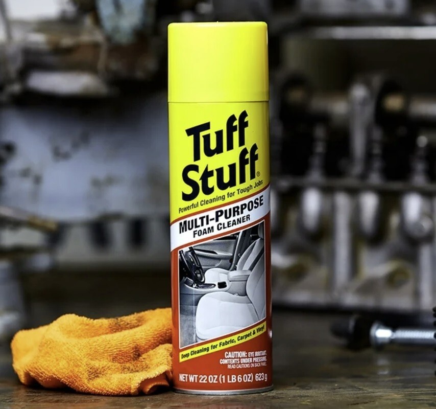Tuff Stuff 13147WB Multi-Purpose Auto Interior & Carpet Foam Cleaner, 22 oz