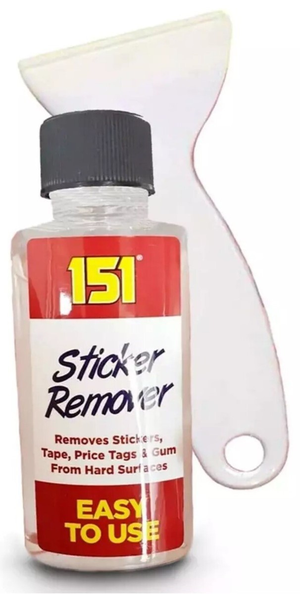 151 Sticker Remover Kit 60ml + Scraper Adhesive Gum Paint Label Residue Cleaner